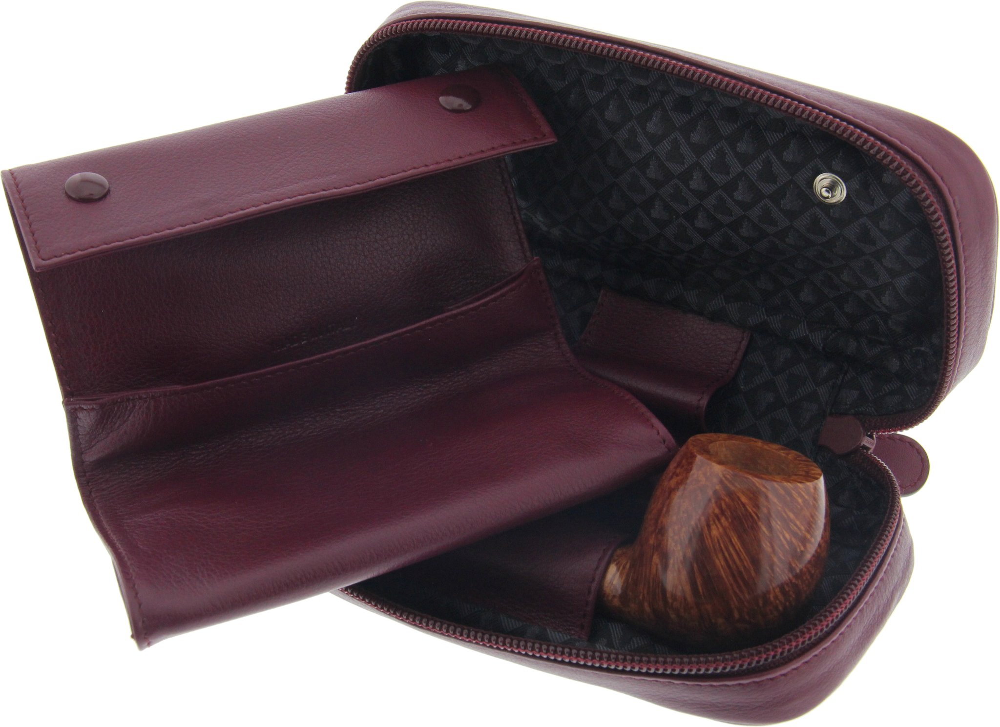 Castello Pfeifentasche 2er burgund Bild 4