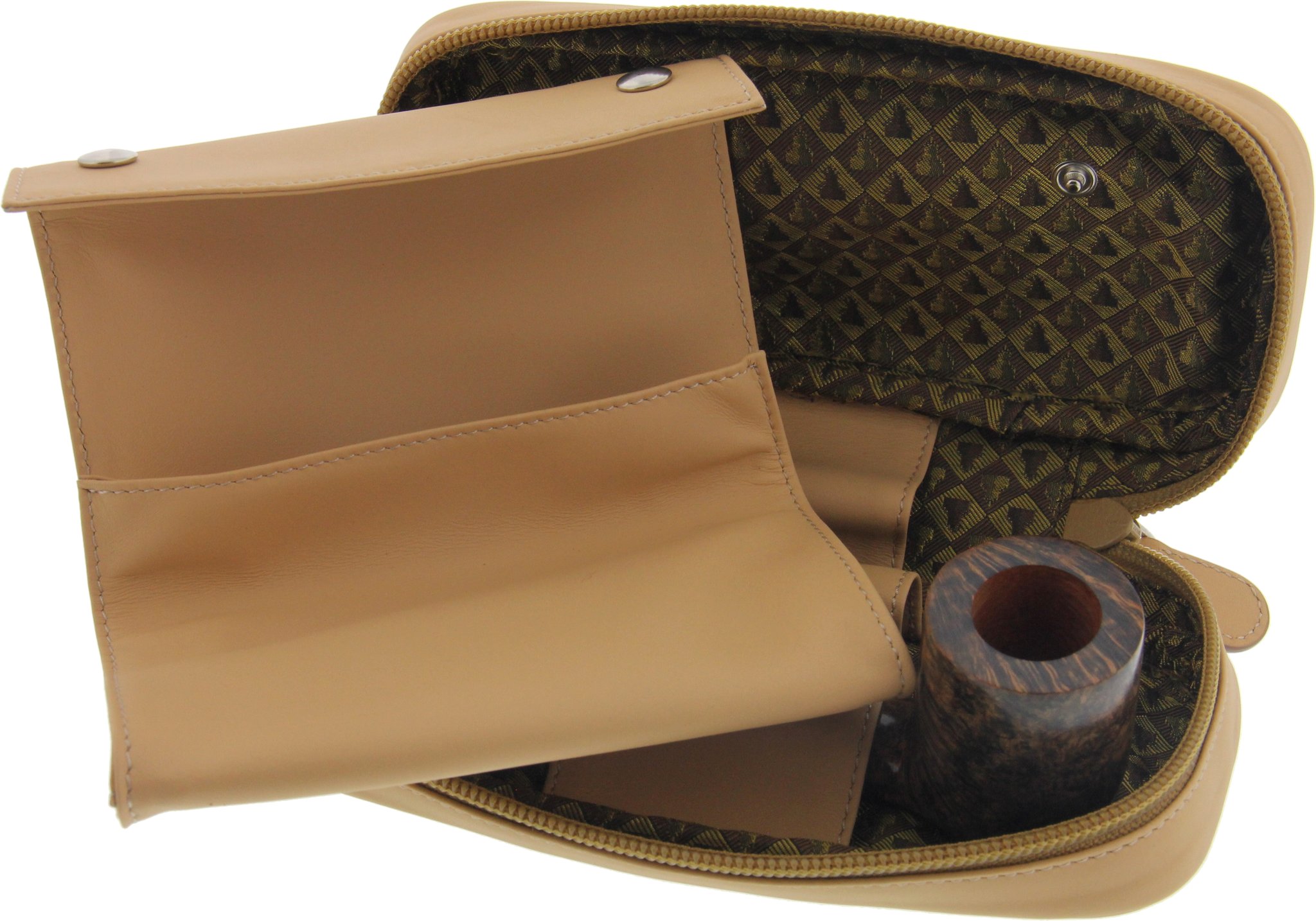 Castello Pfeifentasche 2er hellbraun Bild 4