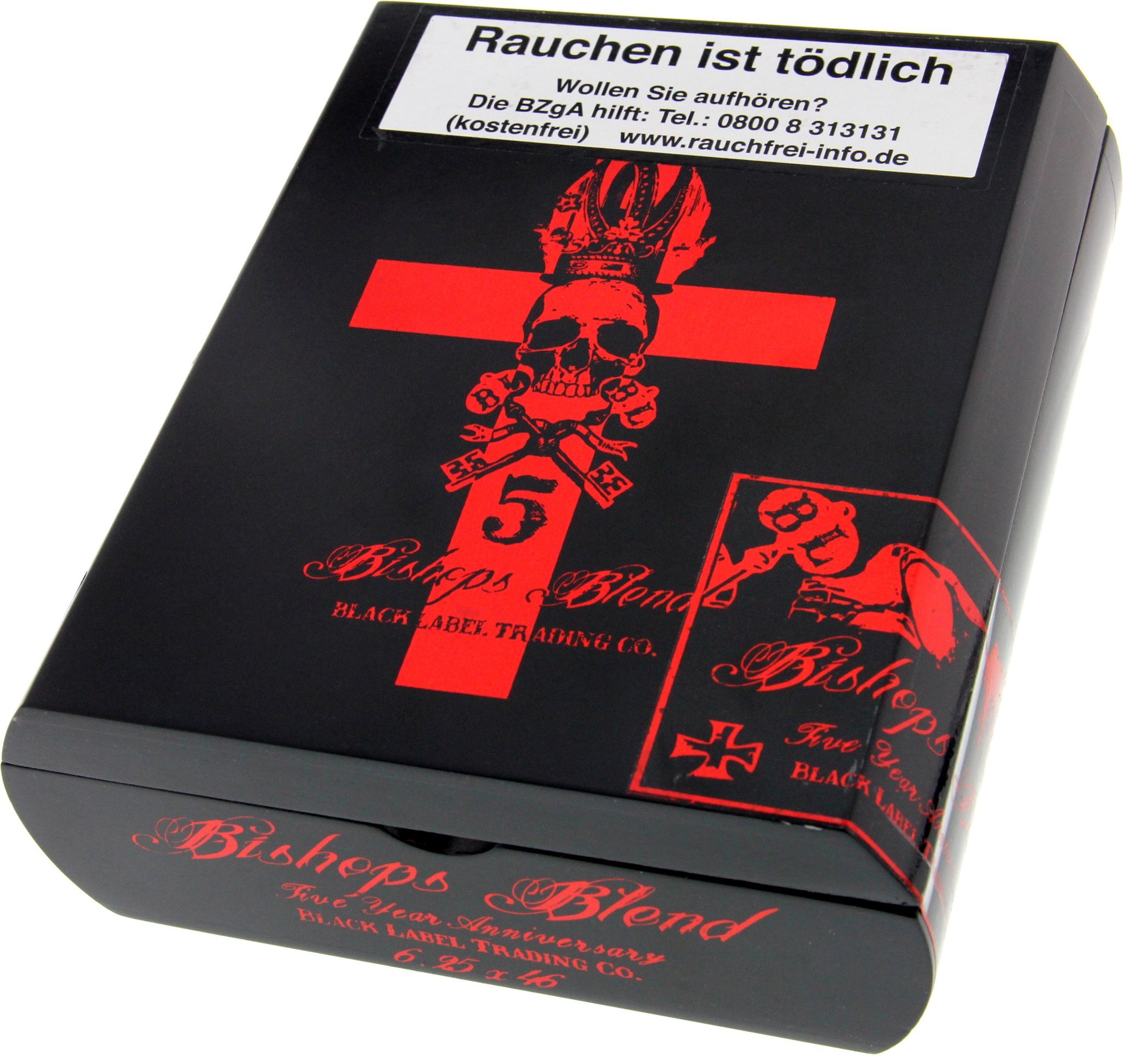 Black Label Trading Company Bishops Blend Five Year Anniversary Corona Larga Kiste