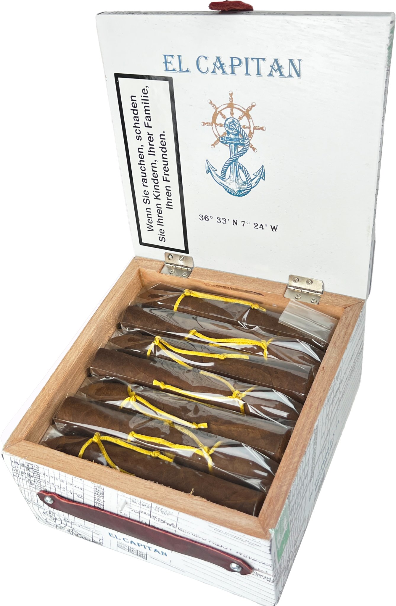 Helvada Zigarren El Capitan Torpedo Kiste offen