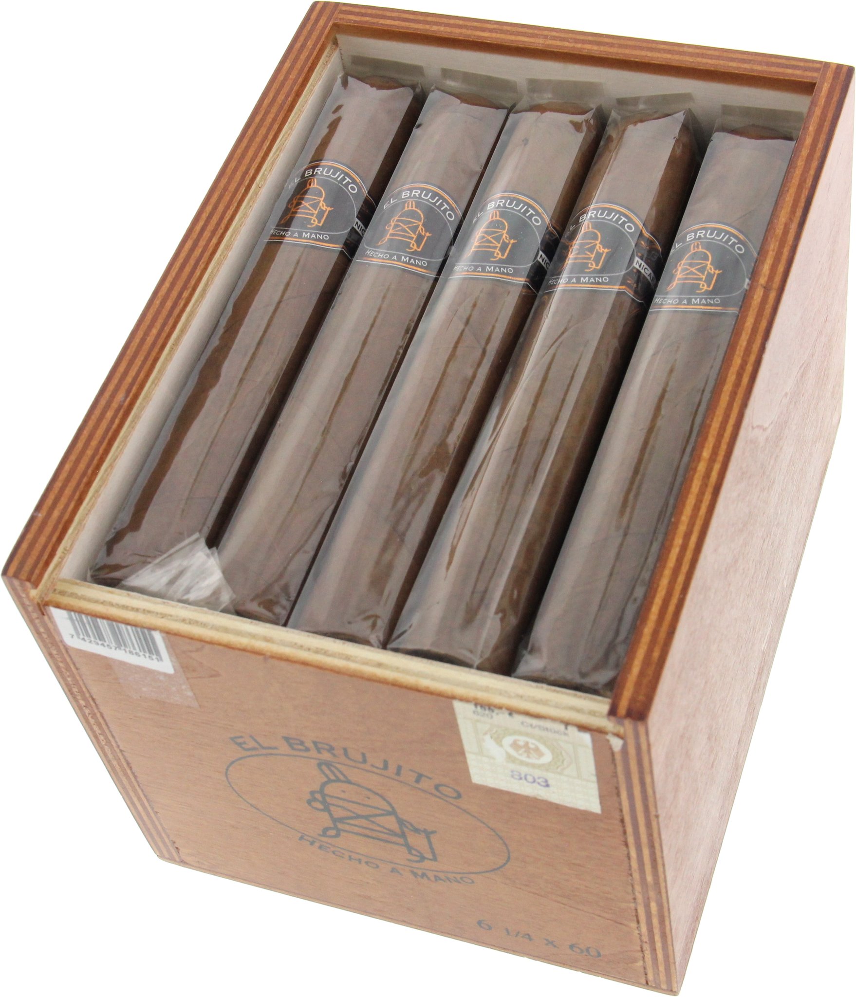 El Brujito Zigarren Double Toro Kiste offen