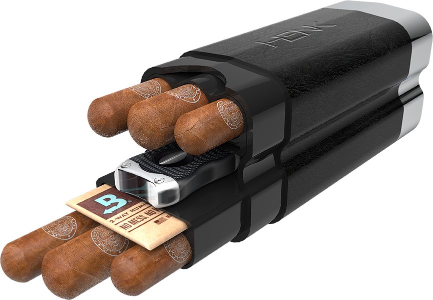 Henk Cigar Bone DeLuxe RT brown/Alu matt Detailbild