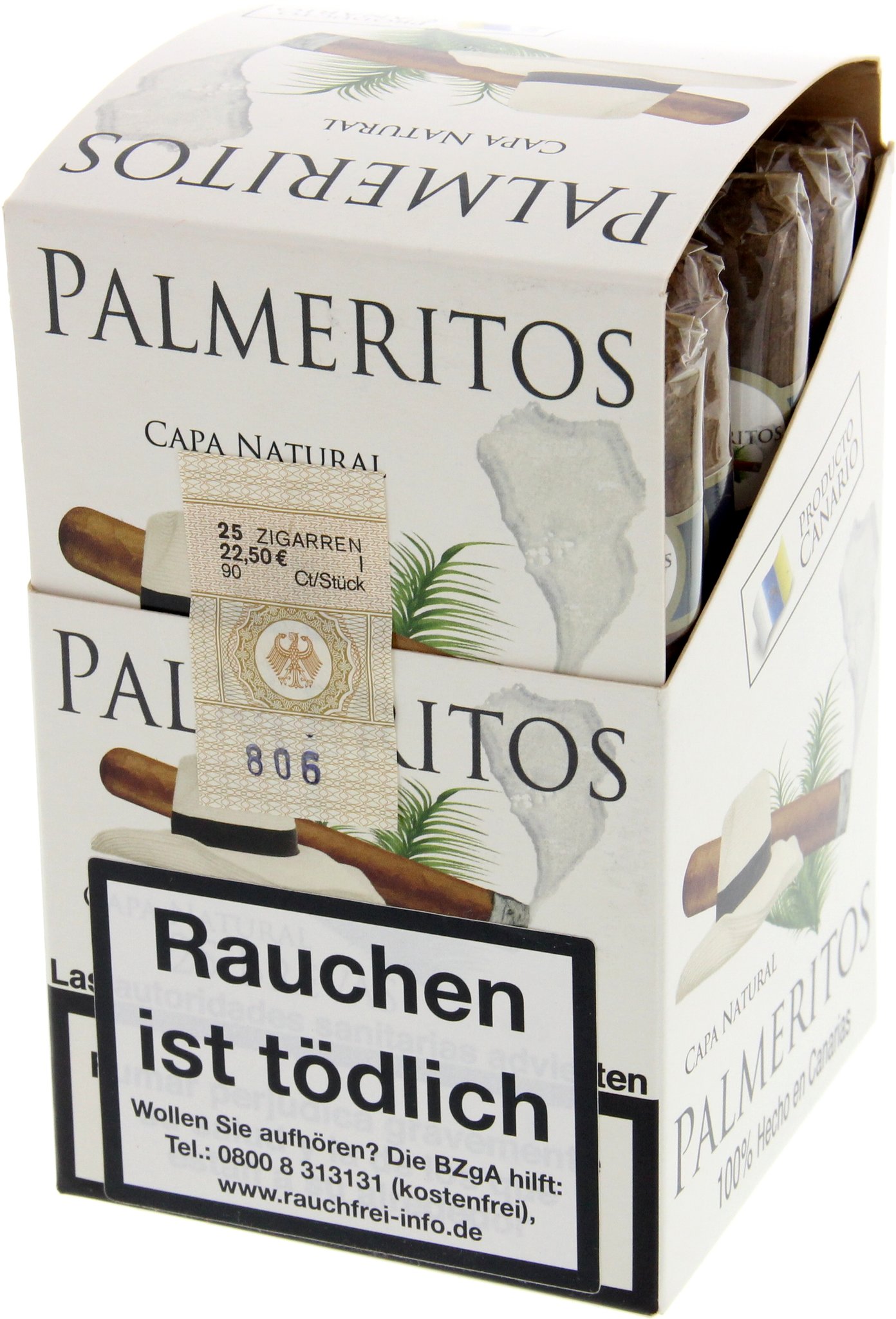 Canaritos Zigarren Palmeritos Brevas 25er Schachtel