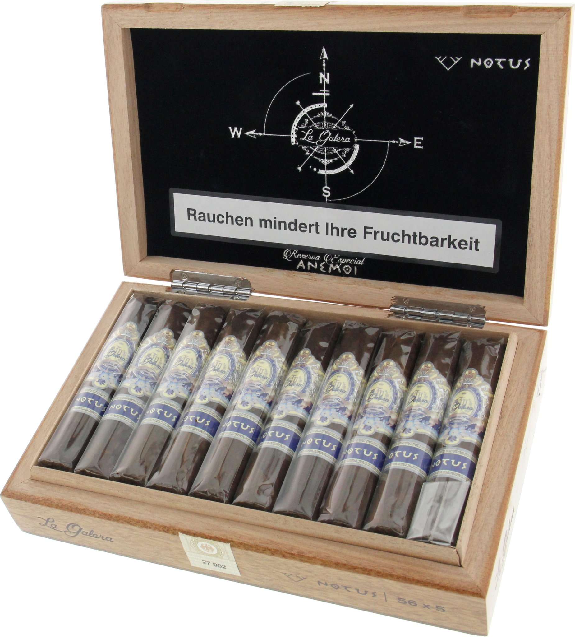 La Galera Anemoi Notus (Double Robusto) Kiste offen