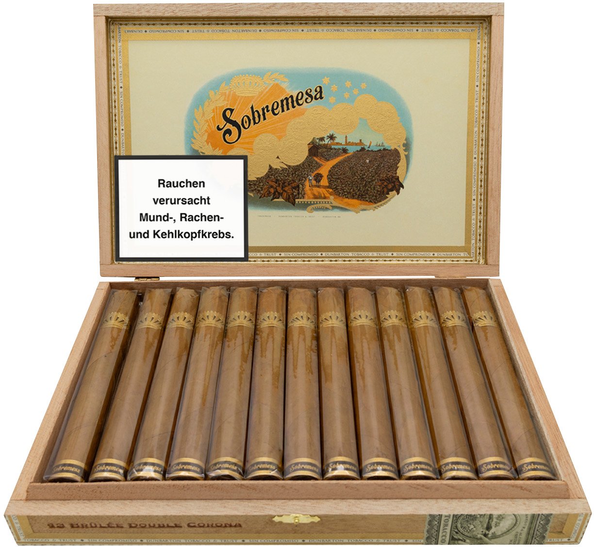 Brulée Double Corona Kiste offen