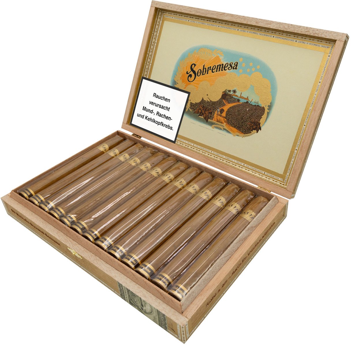 Brulée Double Corona Kiste offen schräg 2