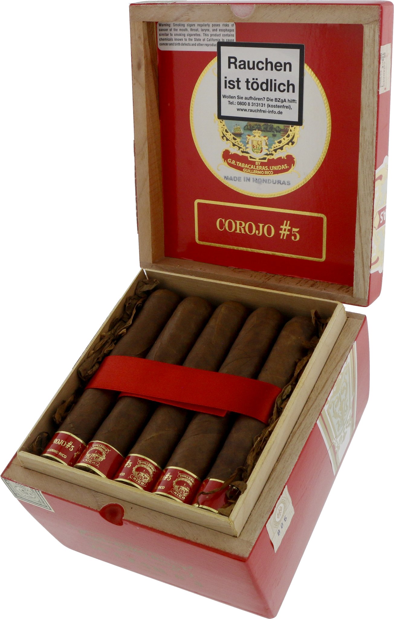 Guillermo Rico Corojo Czar (7x70) Kiste offen