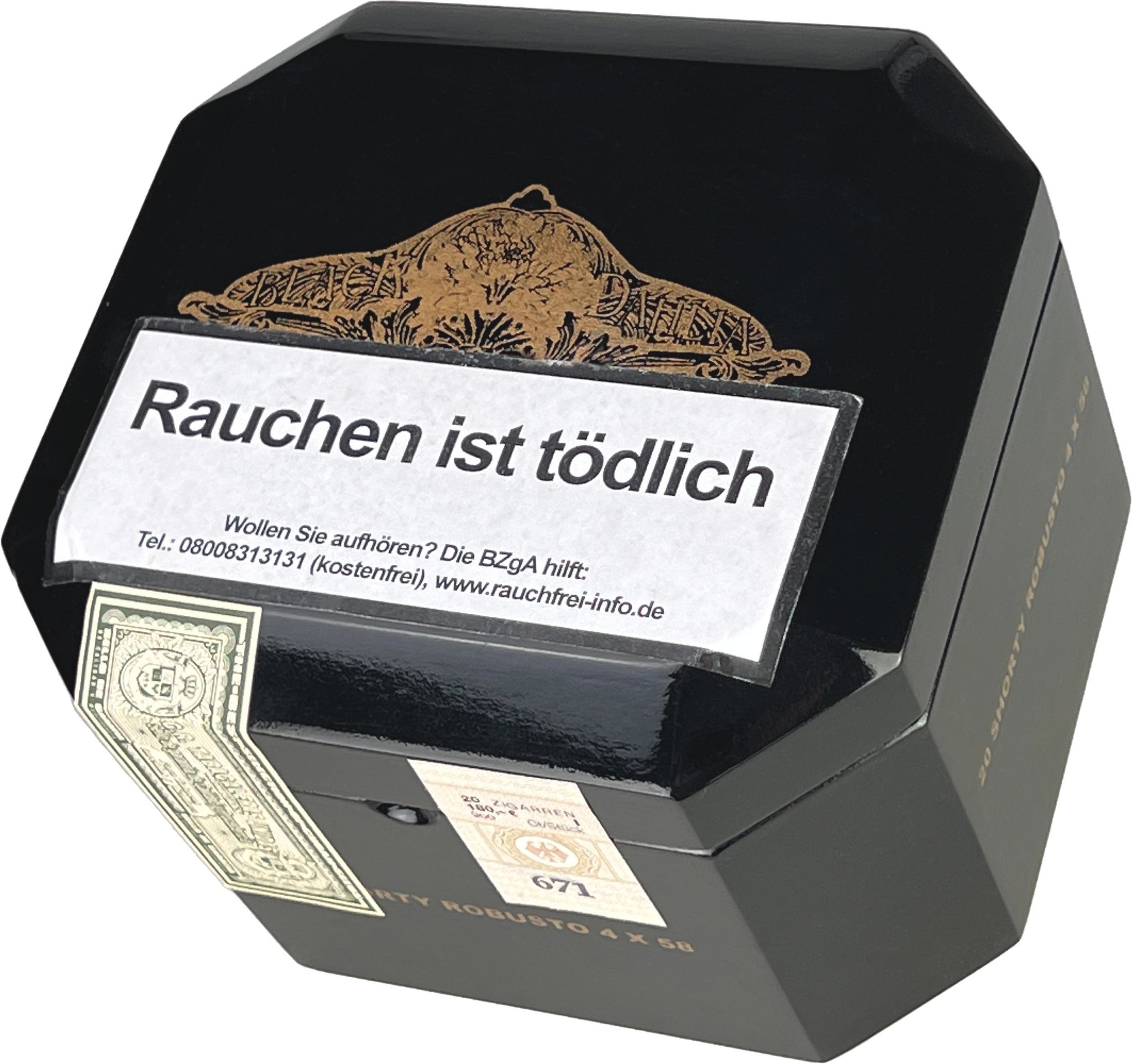  Black Dahlia Shorty Robusto Kiste