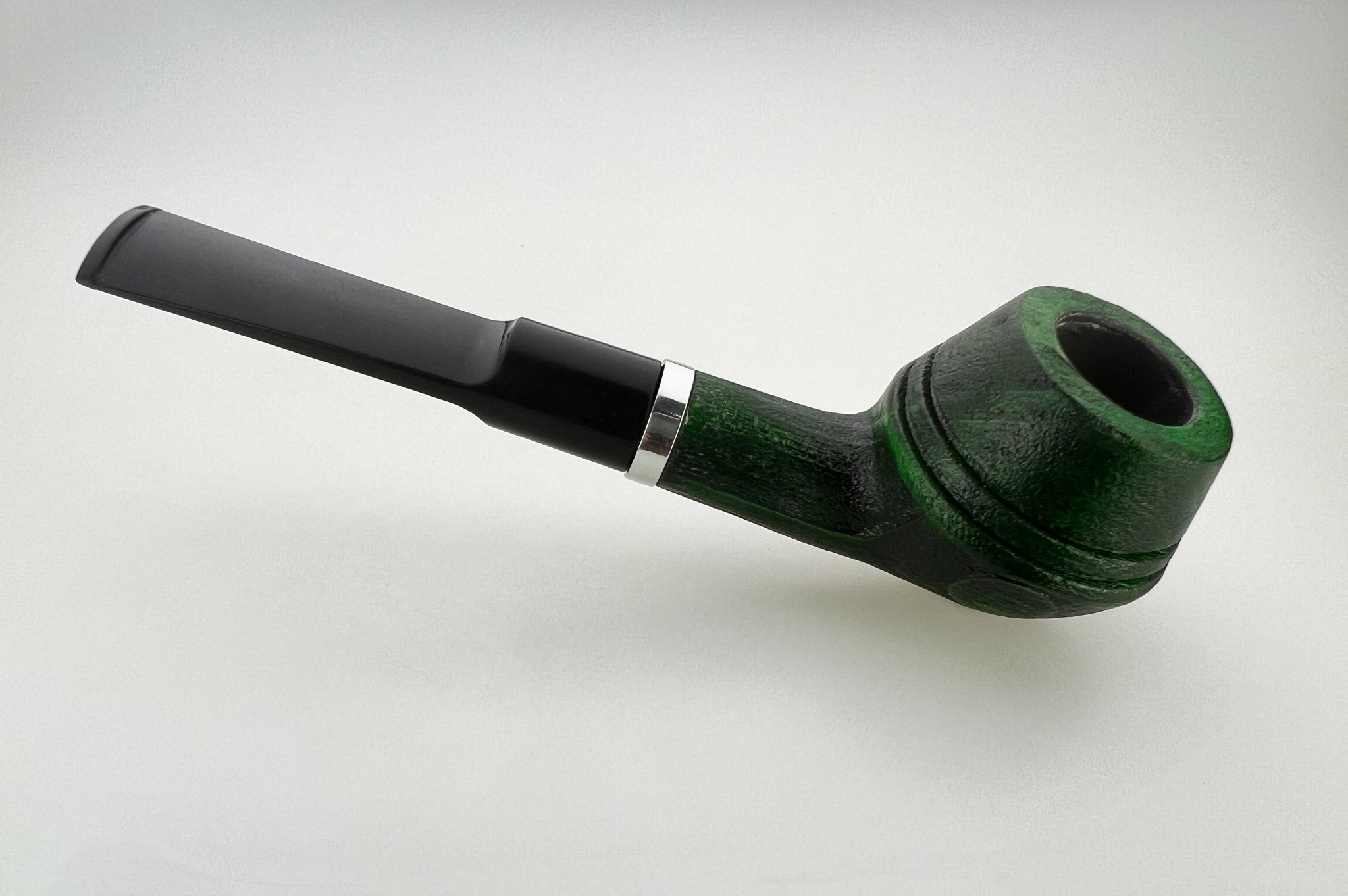 Anton Pipes Ahorn (Maple) Pfeifen Bull Cap Green sandblast