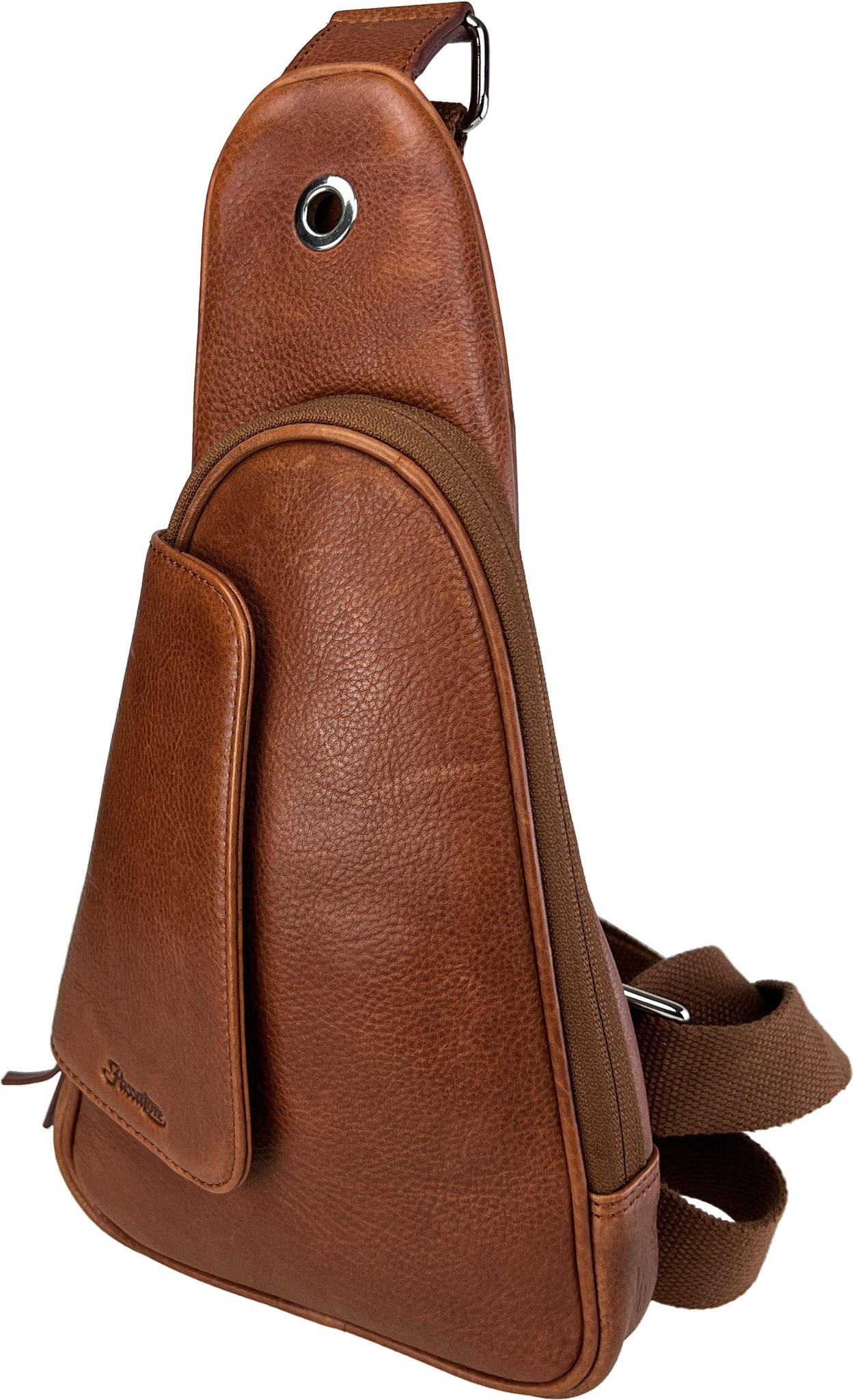 Passatore Pfeifentasche Body Bag Leder braun (639962)