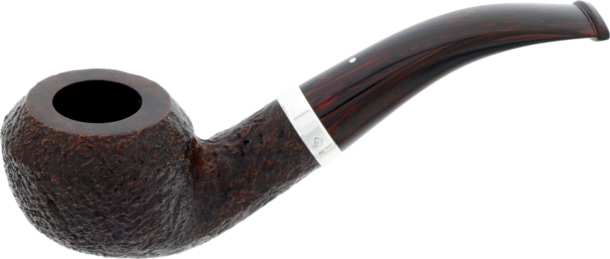 Dunhill The White Spot Pipes Cumberland 9mm Filter Bent Rhodesian 4108F