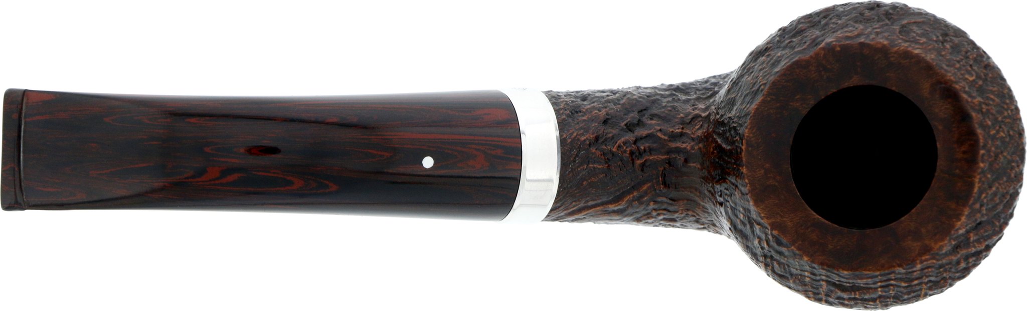 Dunhill The White Spot Pipes Cumberland 9mm Filter Bent Rhodesian 4108F Draufsicht