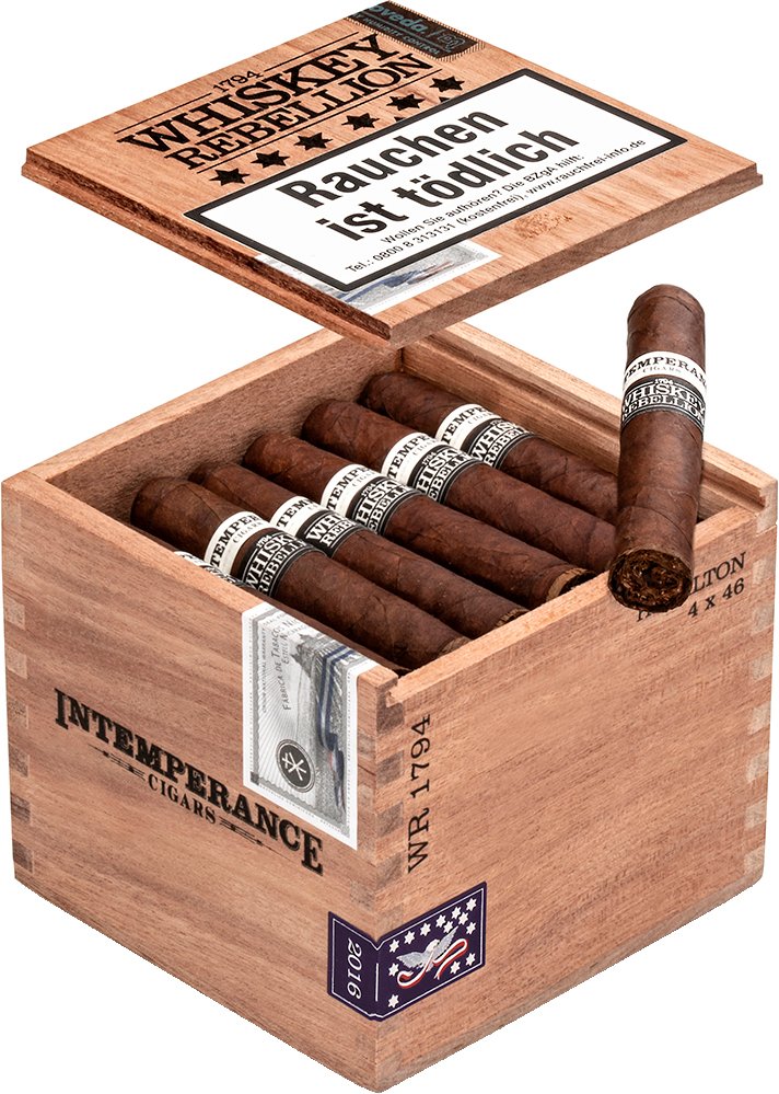 RoMa Craft Tobac Intemperance WR 1794 Hamilton Kiste offen