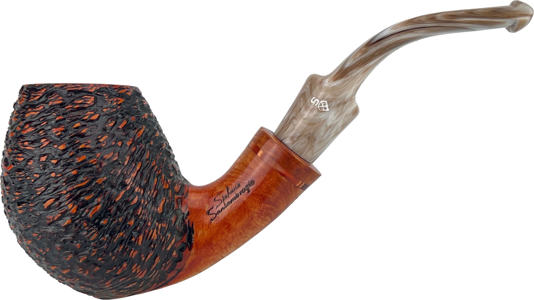 Stefano Santambrogio Pfeifen Rustic big (interne Nr. 390)