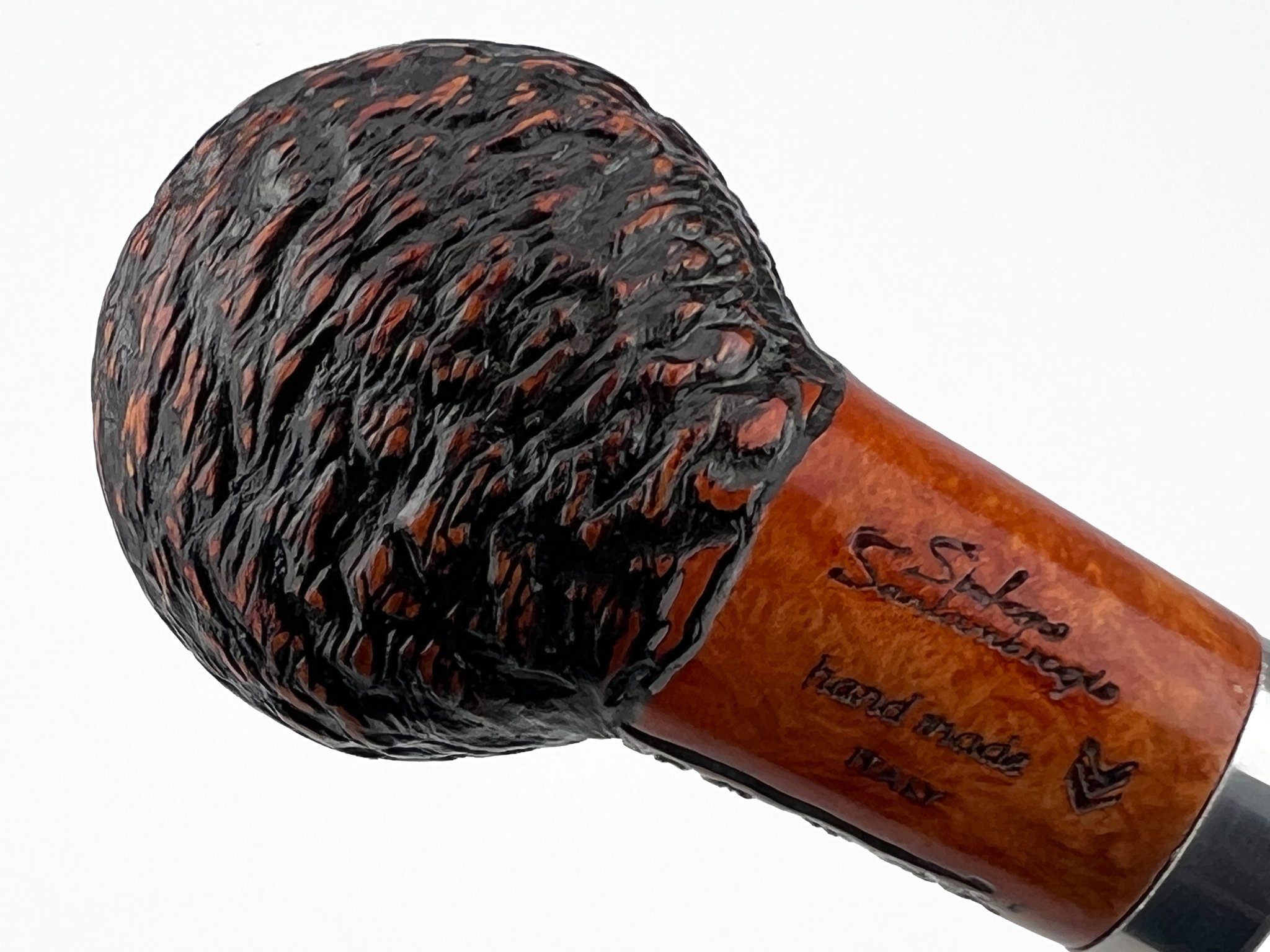 Stefano Santambrogio Pfeifen Rustic big (interne Nr. 395) Detailbild 2