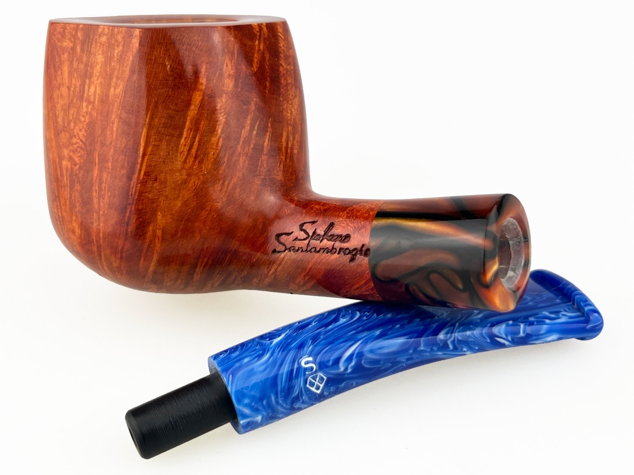 Stefano Santambrogio Pfeifen FP medium (interne Nr. 424) Detailbild 4