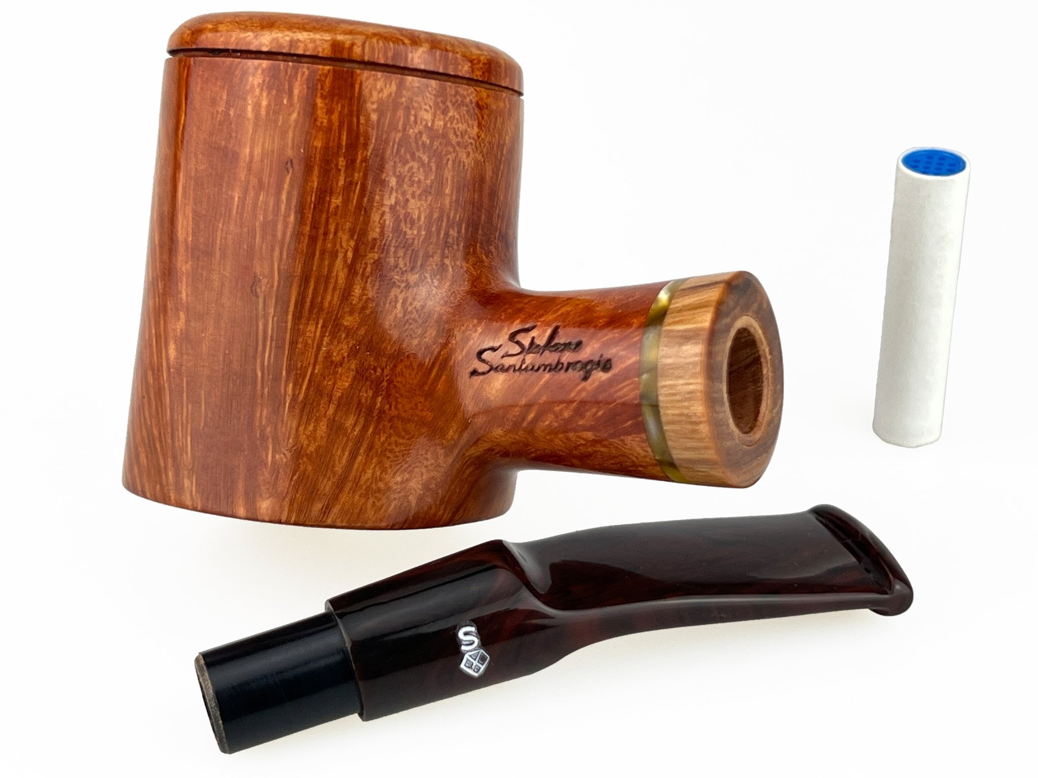 Stefano Santambrogio Pfeifen FX medium (interne Nr. 433) Detailbild 4