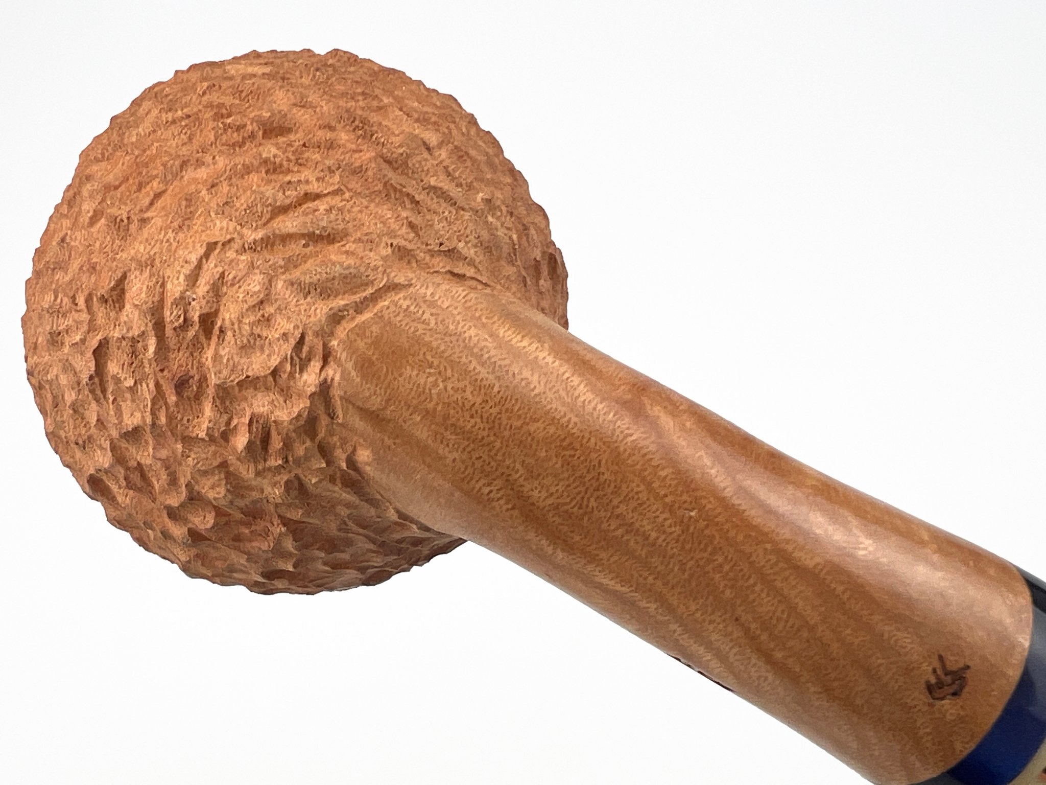 Stefano Santambrogio Pfeifen Rustic natural big (interne Nr. 451) Detailbild 2