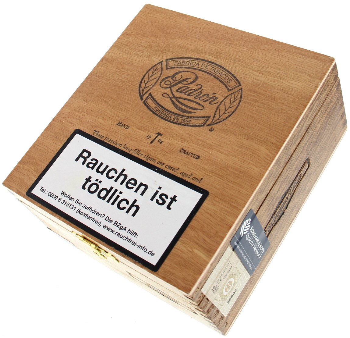 Padron 1964 Anniversario Soberano Tubo NATURAL Kiste