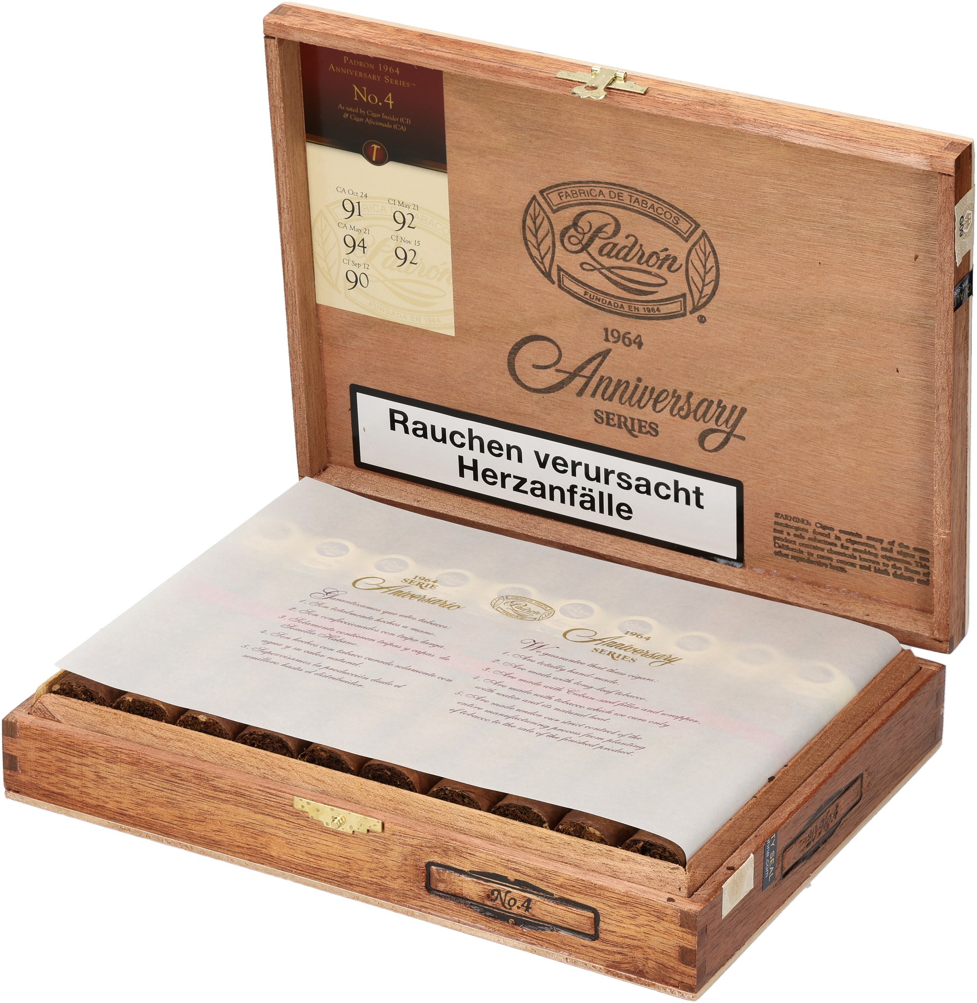 No. 4 NATURAL Box open