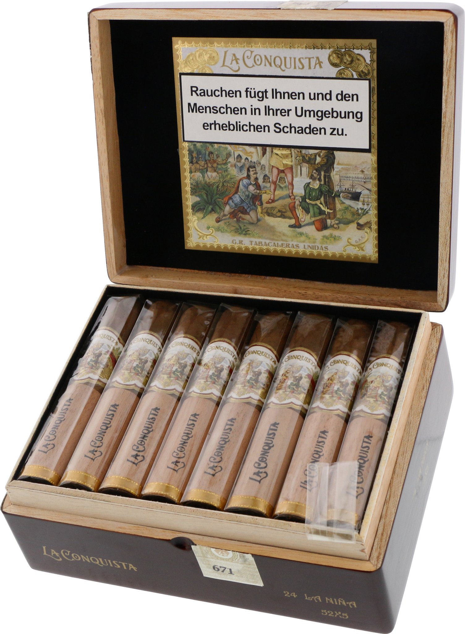Guillermo Rico La Conquista La Nina (Robusto) Kiste offen