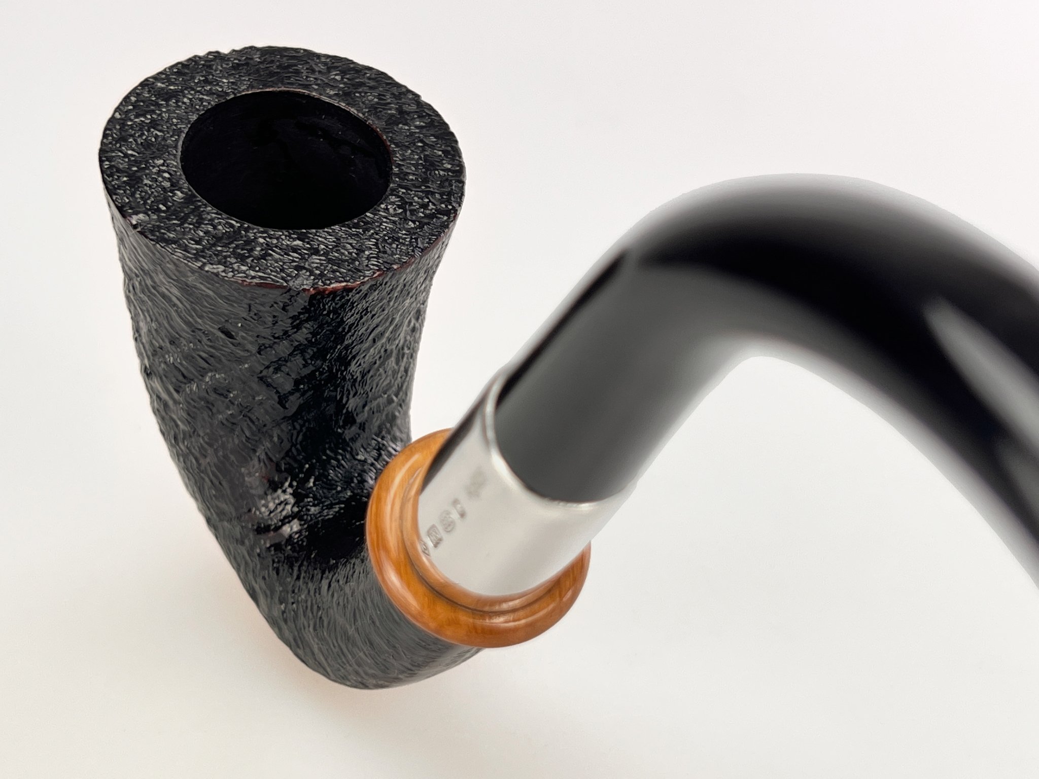Dunhill The White Spot Pipes Shell Briar Gr. 5 Calabash Detailild