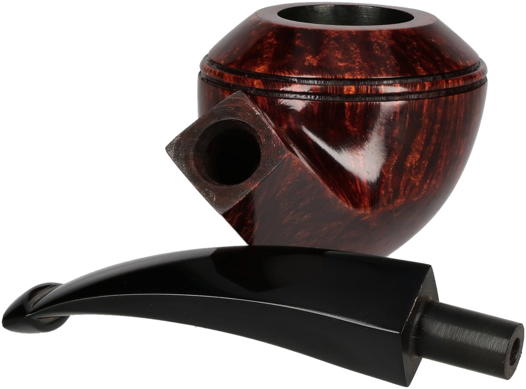 Dunhill Pipes Amber Root No. 3108 Bent Rhodesian (Nr. 680) (2024)_05