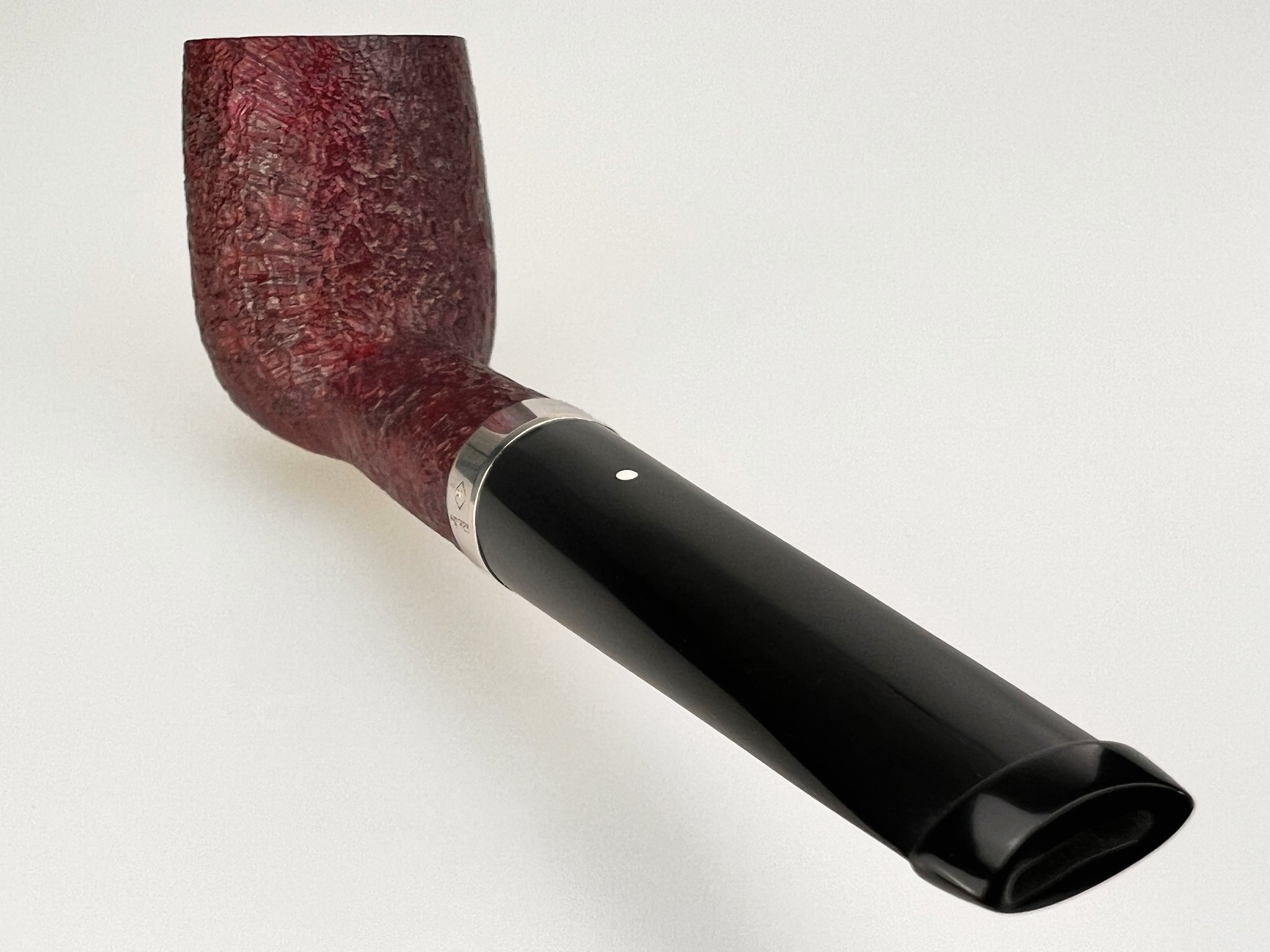 Dunhill The White Spot Pipes Ruby Bark No. 4103F Billiard Detailbild 2