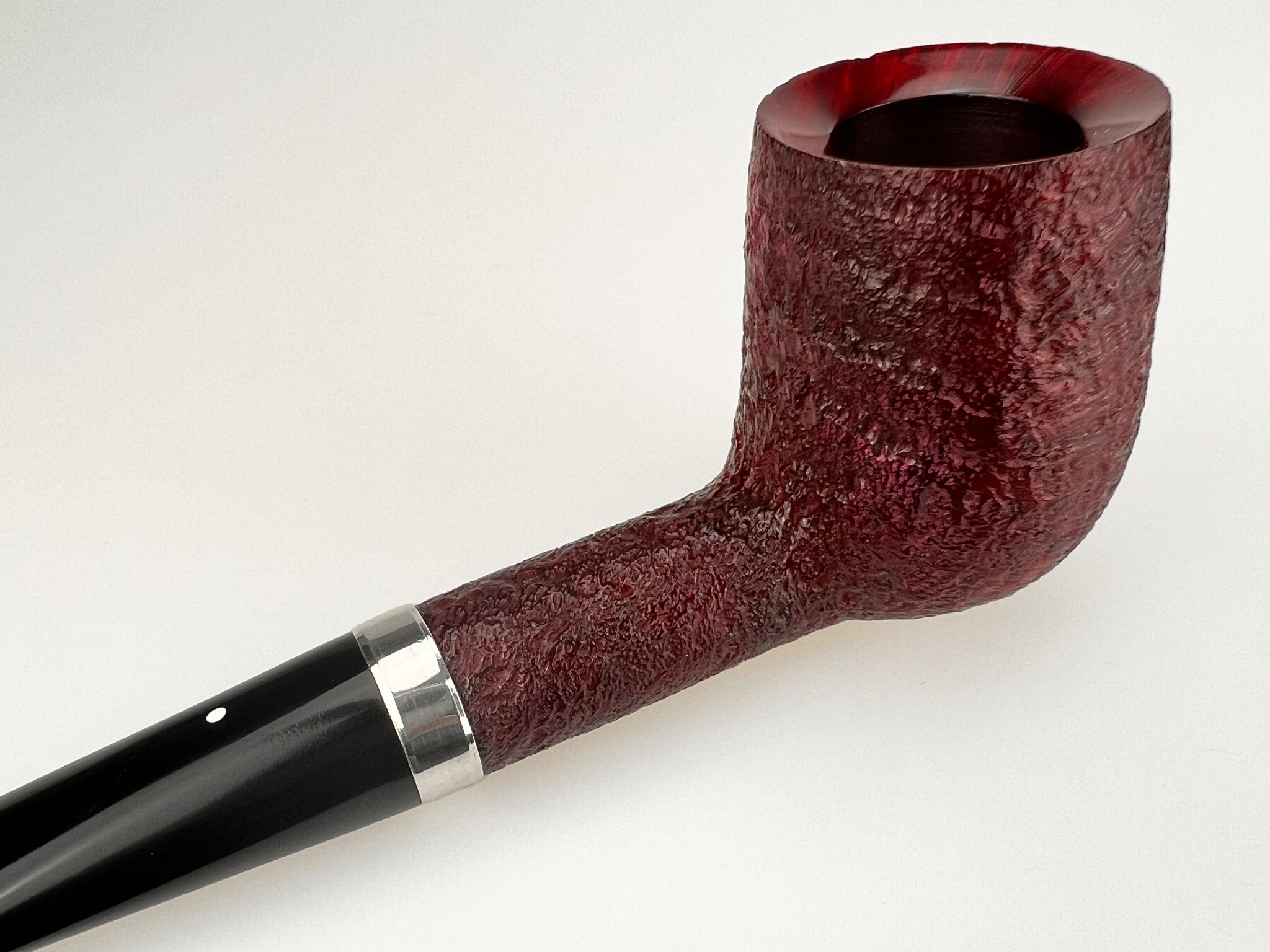 Dunhill The White Spot Pipes Ruby Bark No. 4103F Billiard Detailbild 3