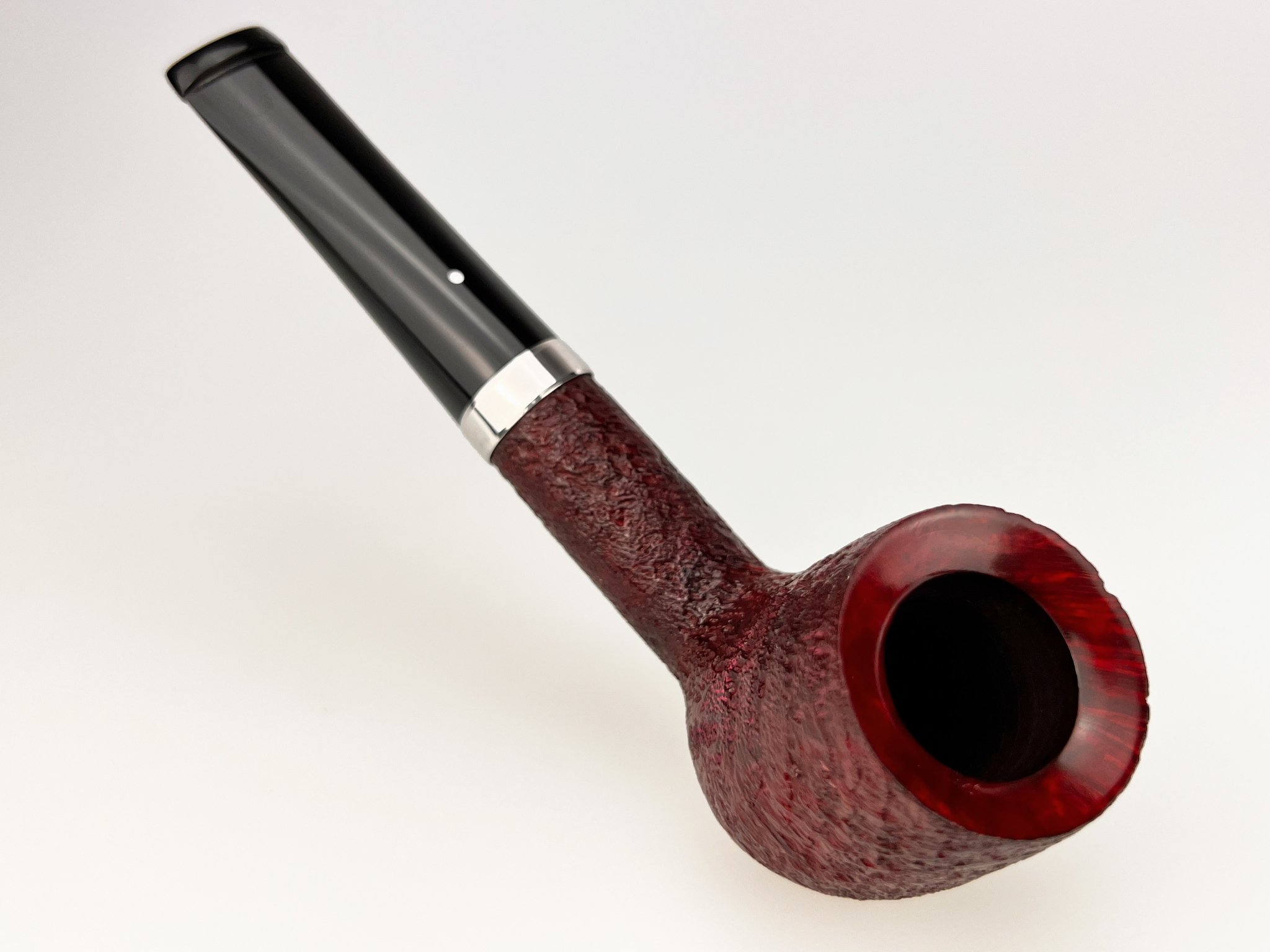 Dunhill The White Spot Pipes Ruby Bark No. 4103F Billiard Detailbild 4