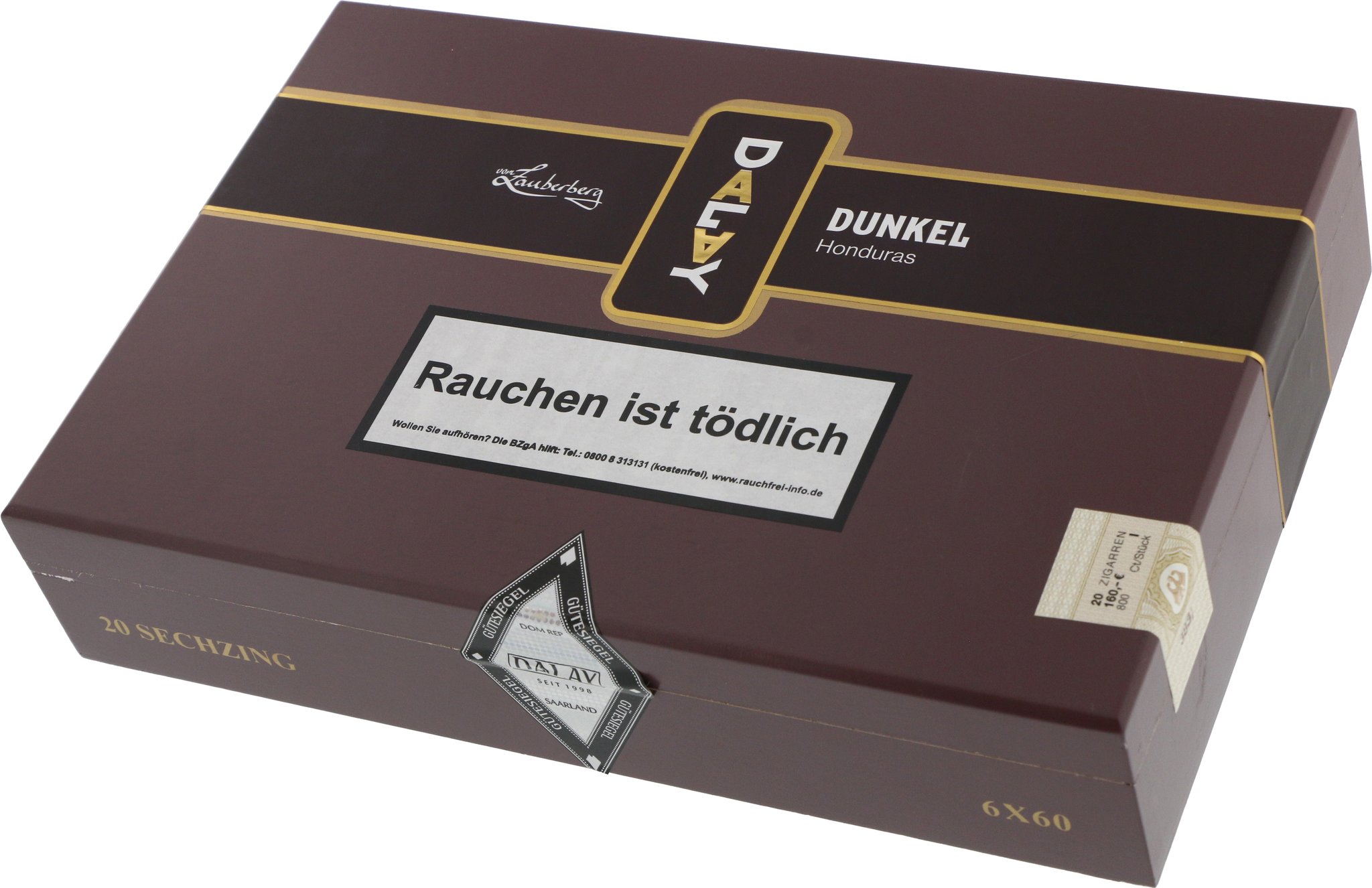 Dalay Dunkel Honduras Sechzing Kiste