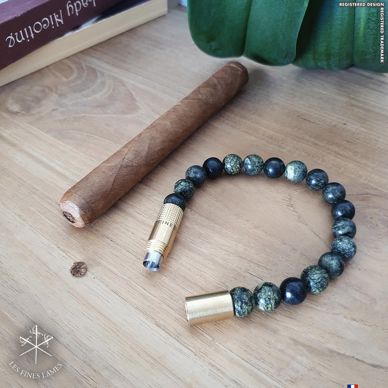 Les Fines Lames Bracelets Solo Brass Serpentine M Detailbild 2