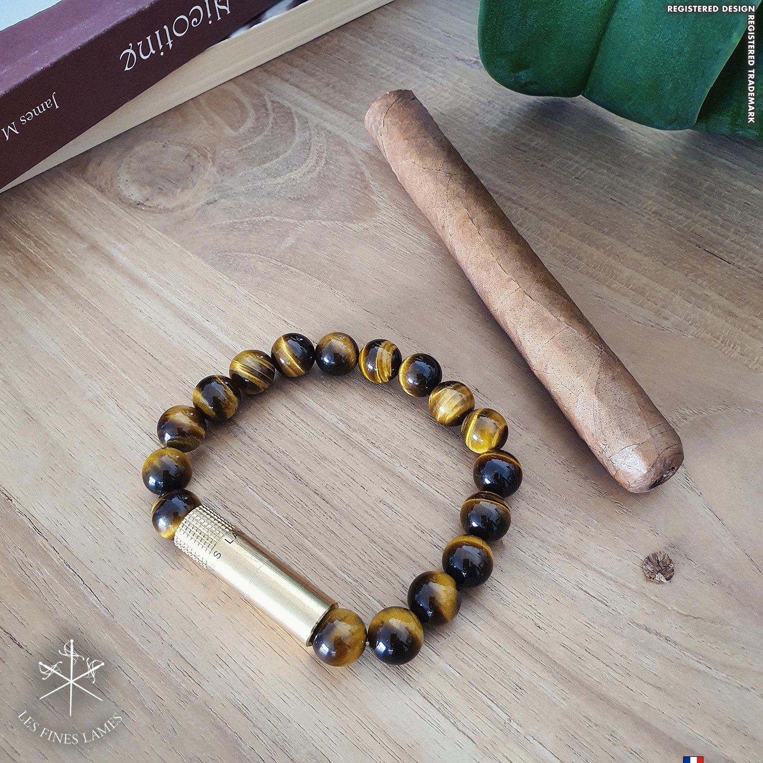 Les Fines Lames Bracelets Solo Brass Tiger M Detailbild