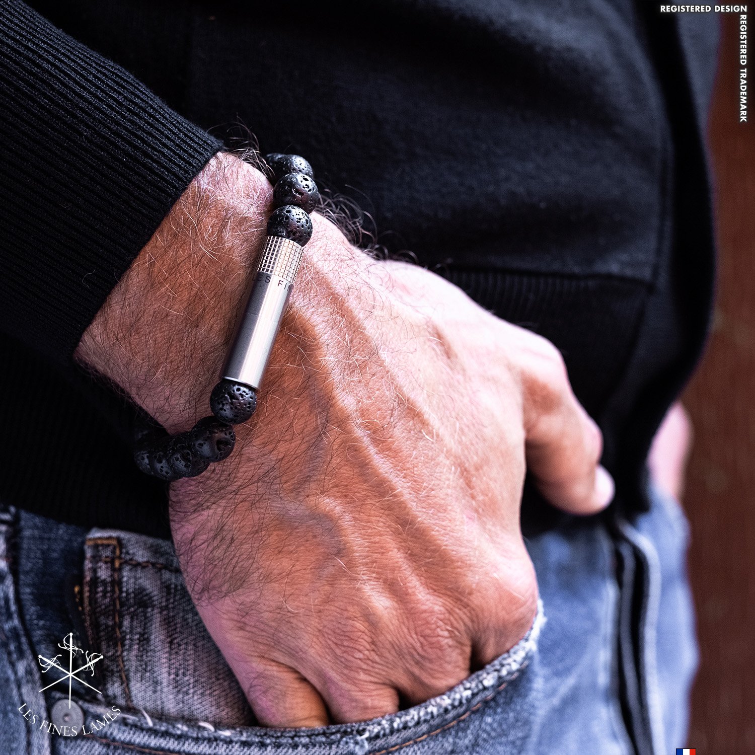 Les Fines Lames Bracelets Solo Steel Lava M Detailbild 3