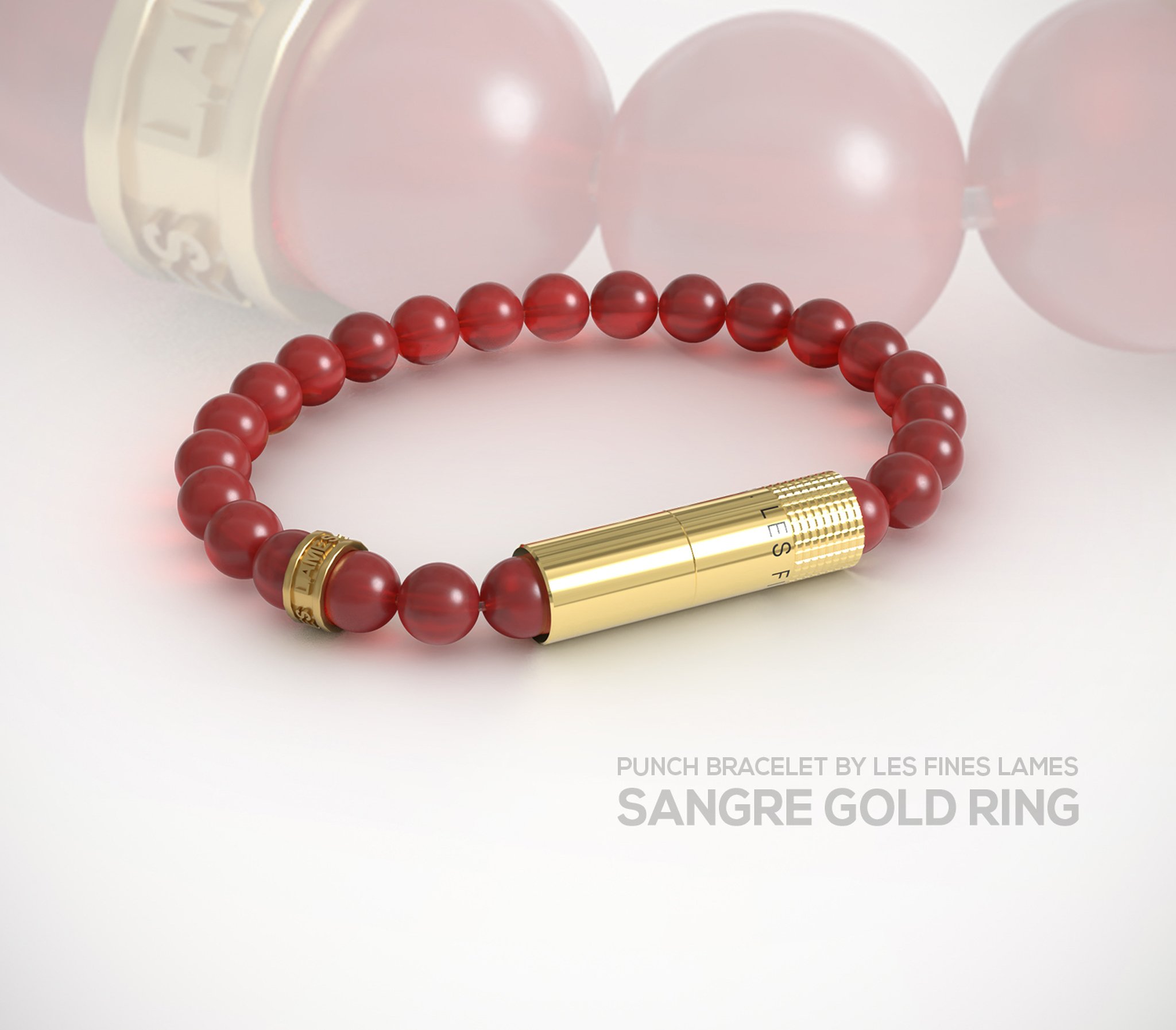 Les Fines Lames Punch Bracelets Sangre Gold Ring - Elastic_02