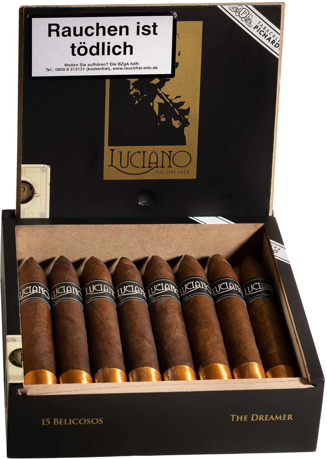 ACE Prime Cigars Luciano The Dreamer Belicoso Kiste offen