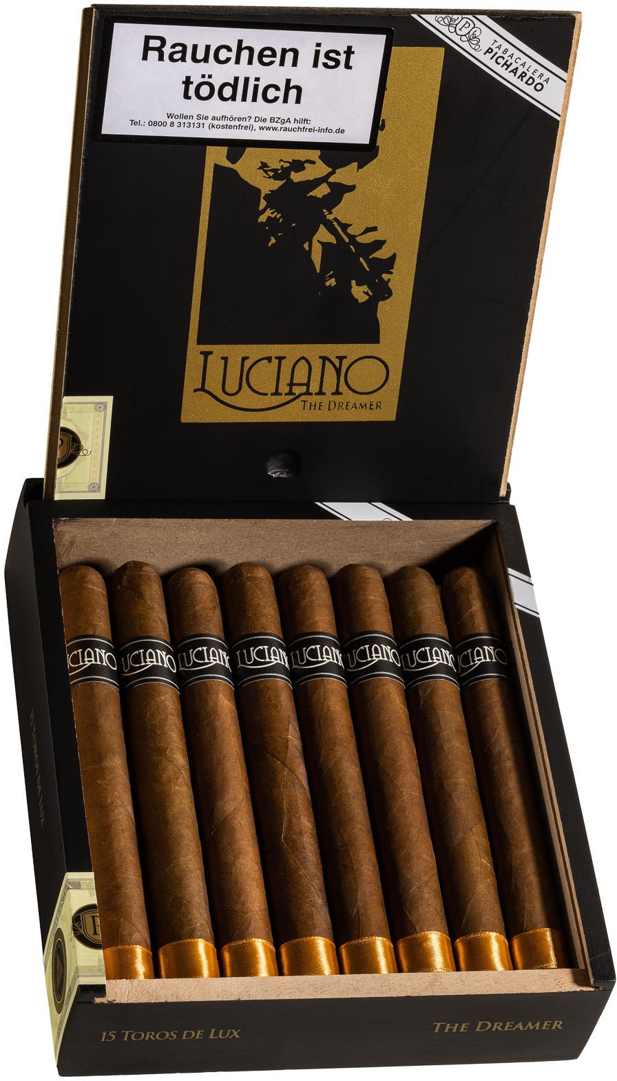 ACE Prime Cigars Luciano The Dreamer Toro de Lux Kiste offen