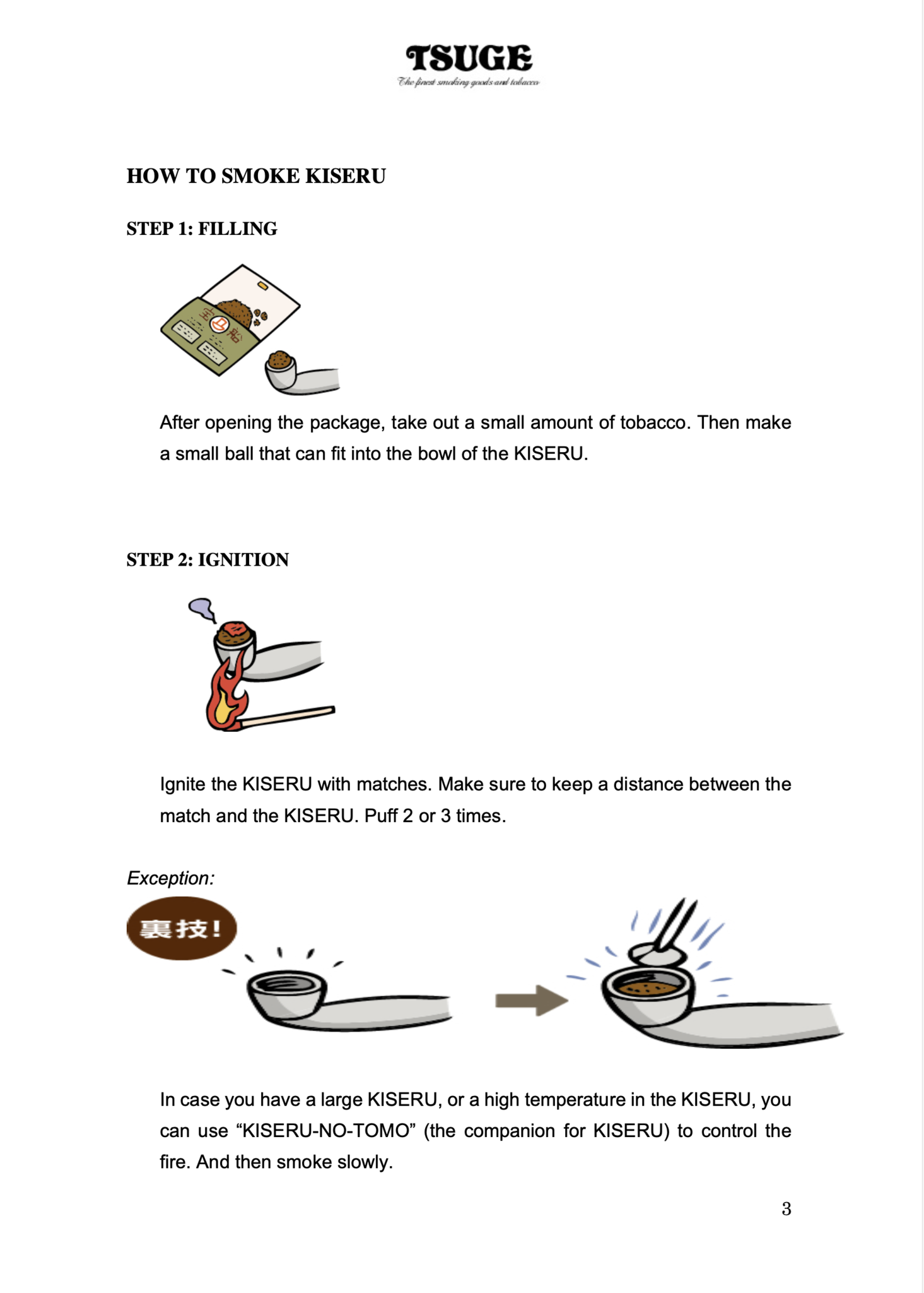 How to smoke a Kiseru