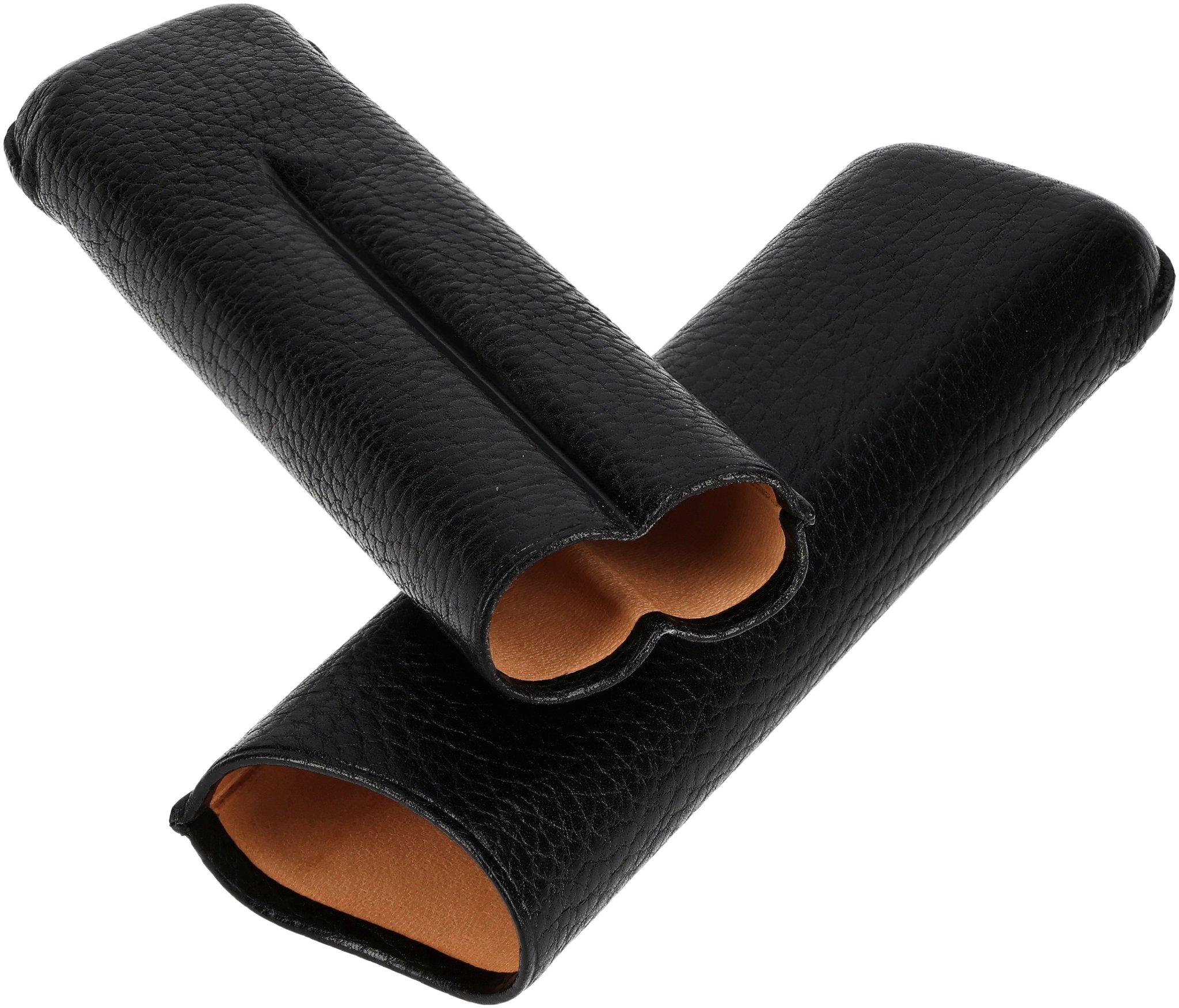 Martin Wess Churchill Lederetui Kollektion 2er Karabut schwarz (594)