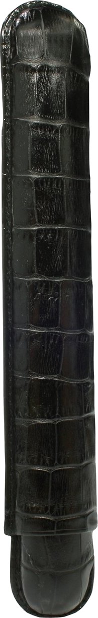 Martin Wess Churchill Lederetui Kollektion 1er Kroko schwarz (594-1)