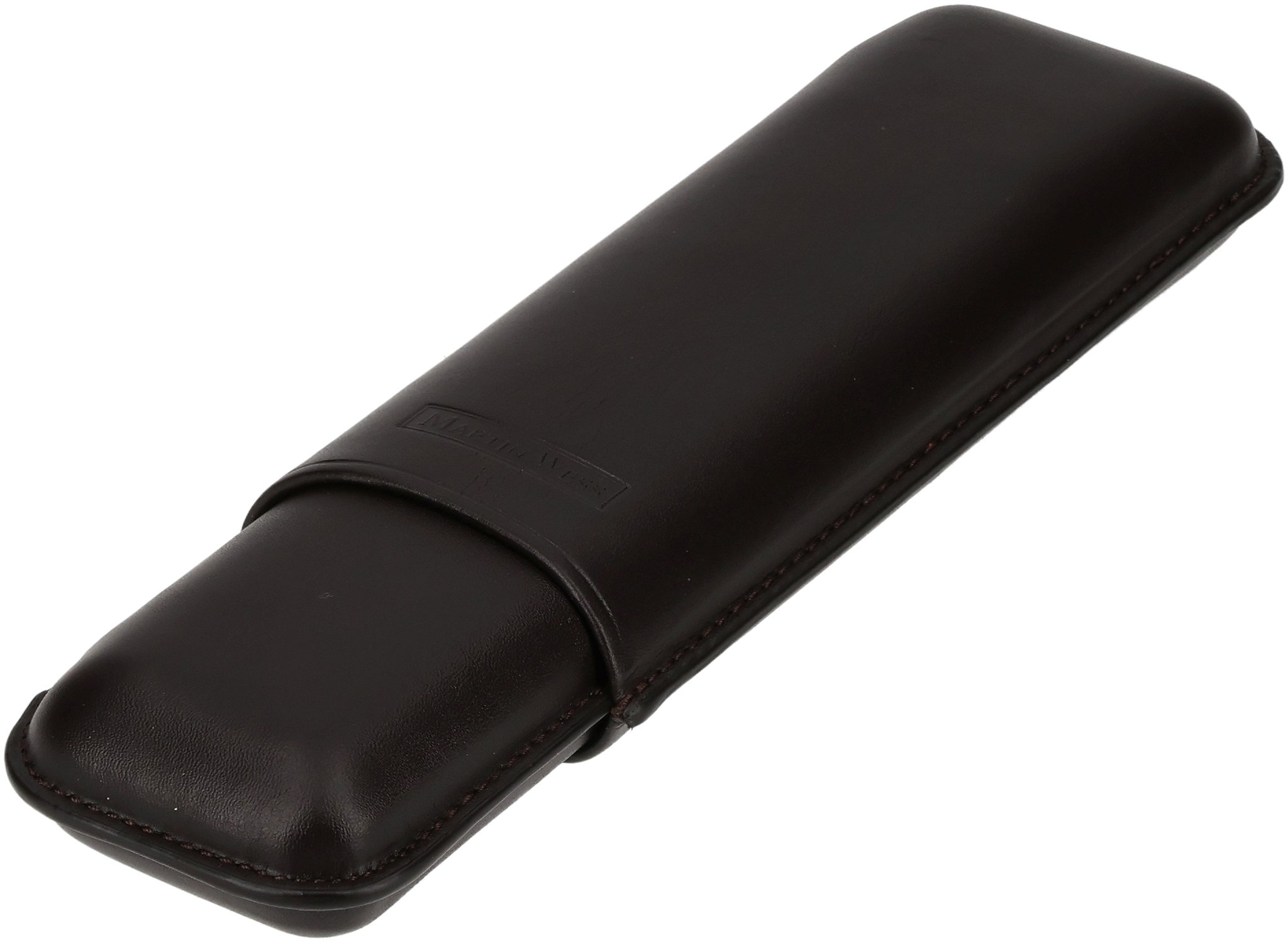 Martin Wess Corona Lederetui Kollektion 2er smooth braun (592) (10351)
