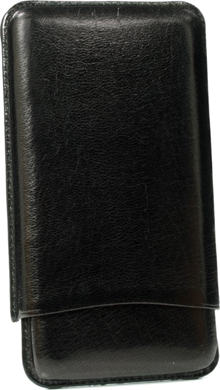 Martin Wess Panatela Lederetui Kollektion 5er Ziege schwarz (903-13) (10536)