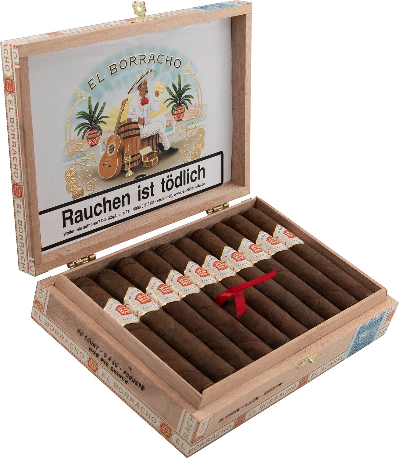 Dapper El Borracho Robusto Kiste offen