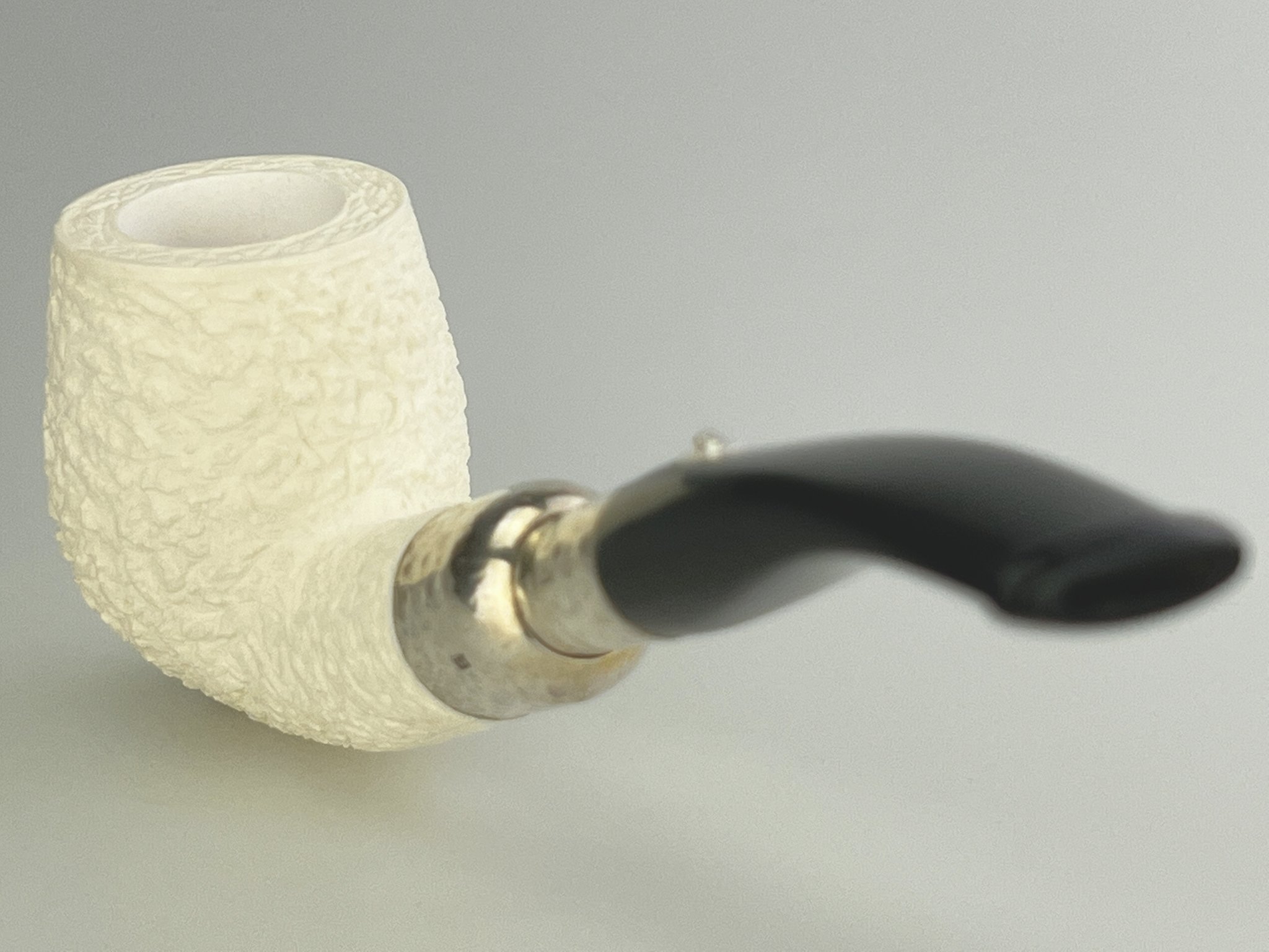 Barling Ivory (Meerschaum) Spigot Bent rustic 1812 (15303) Detailbild