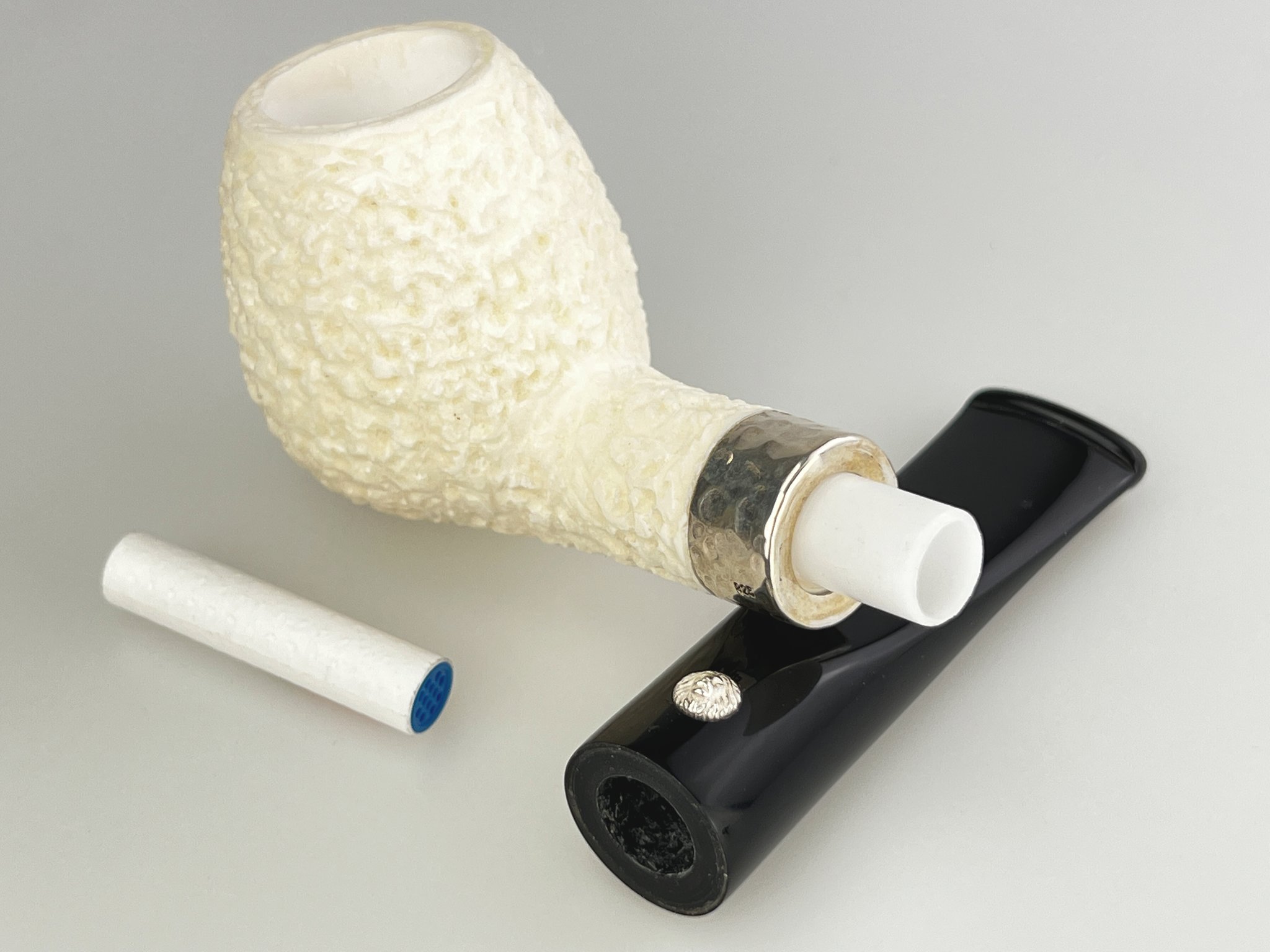 Barling Ivory (Meerschaum) Straight rustic 1812 (15298) Detailbild 5