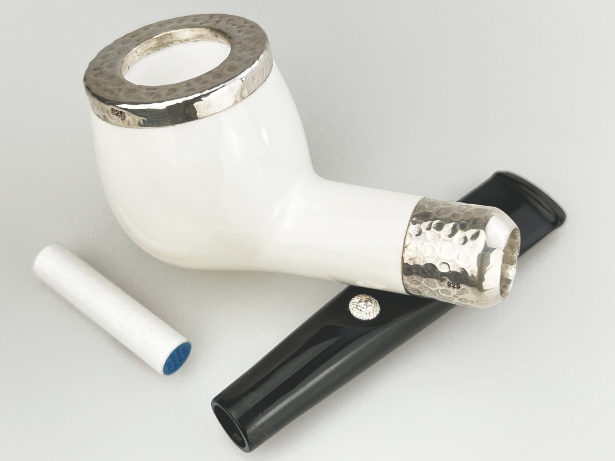 Barling Ivory (Meerschaum) Cap Straight smooth 1812 (15304) Detailbild 5