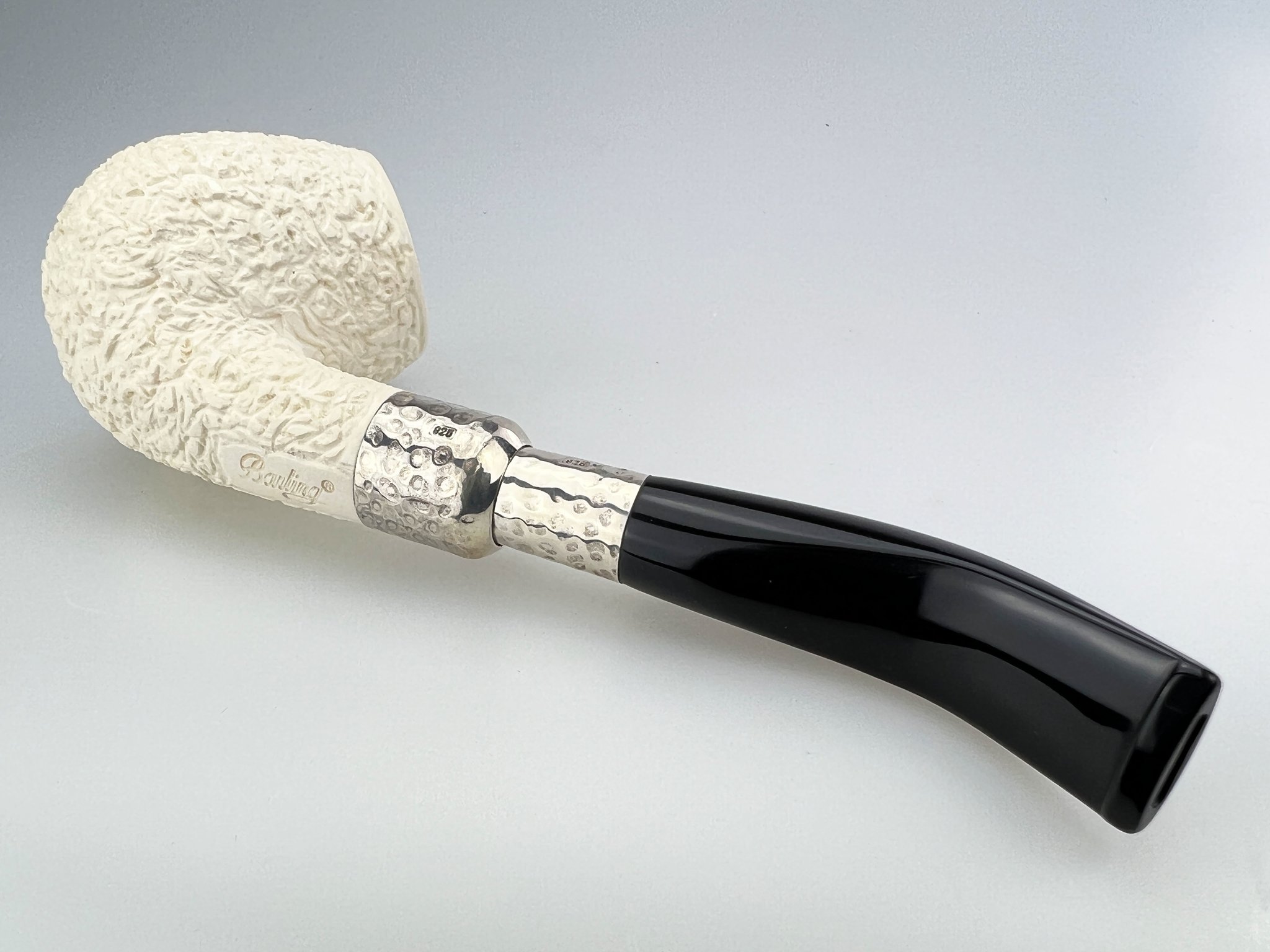 Barling Ivory (Meerschaum) Spigot Bent rustic (15303) Modell 2 Detailbild