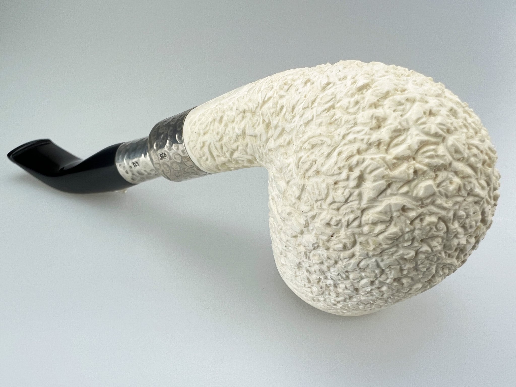 Barling Ivory (Meerschaum) Spigot Bent rustic (15303) Modell 2 Detailbild 3