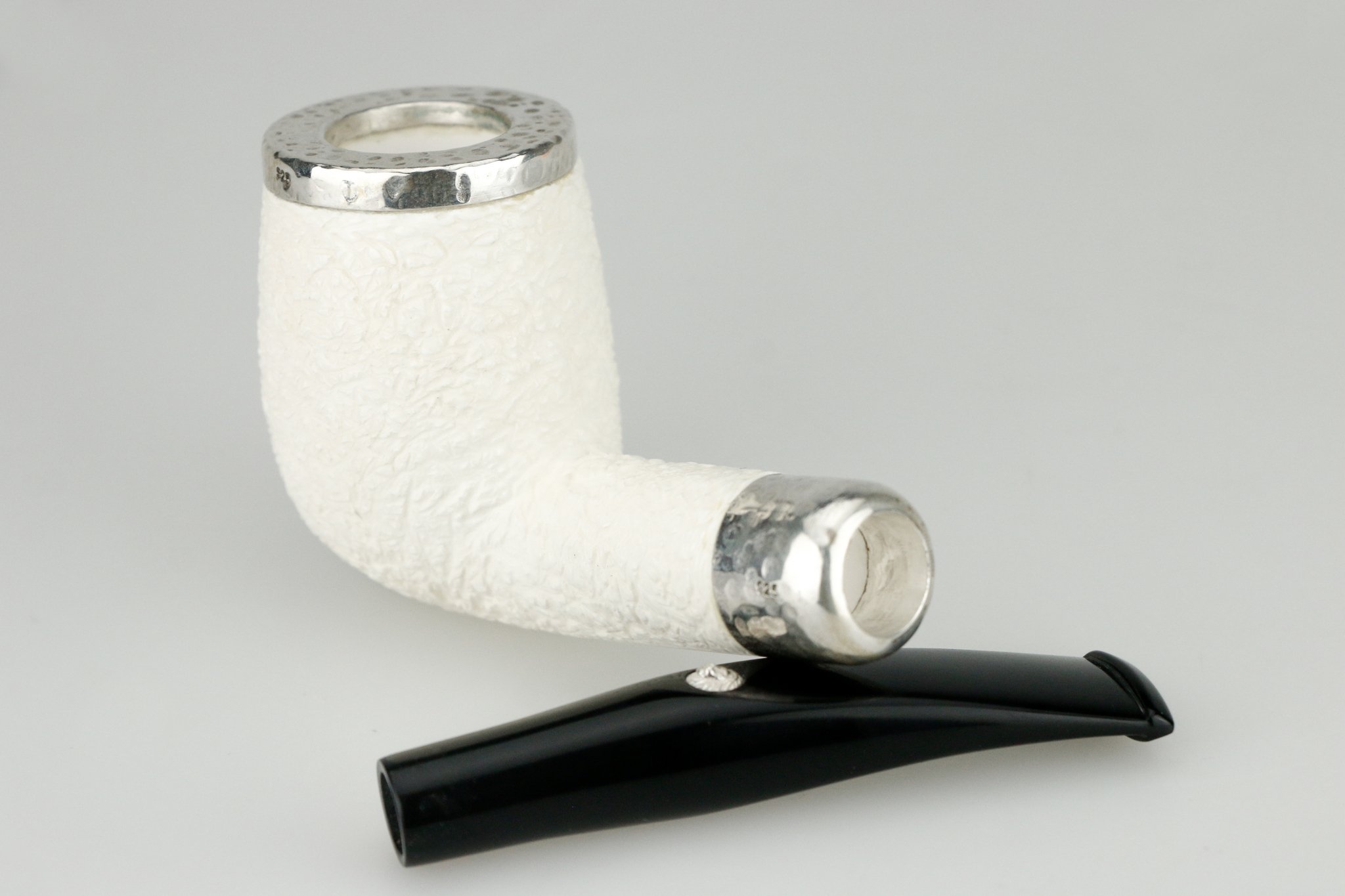 Barling Ivory (Meerschaum) Cap Bent Rustic (15307) (interne Nr. 22)_05