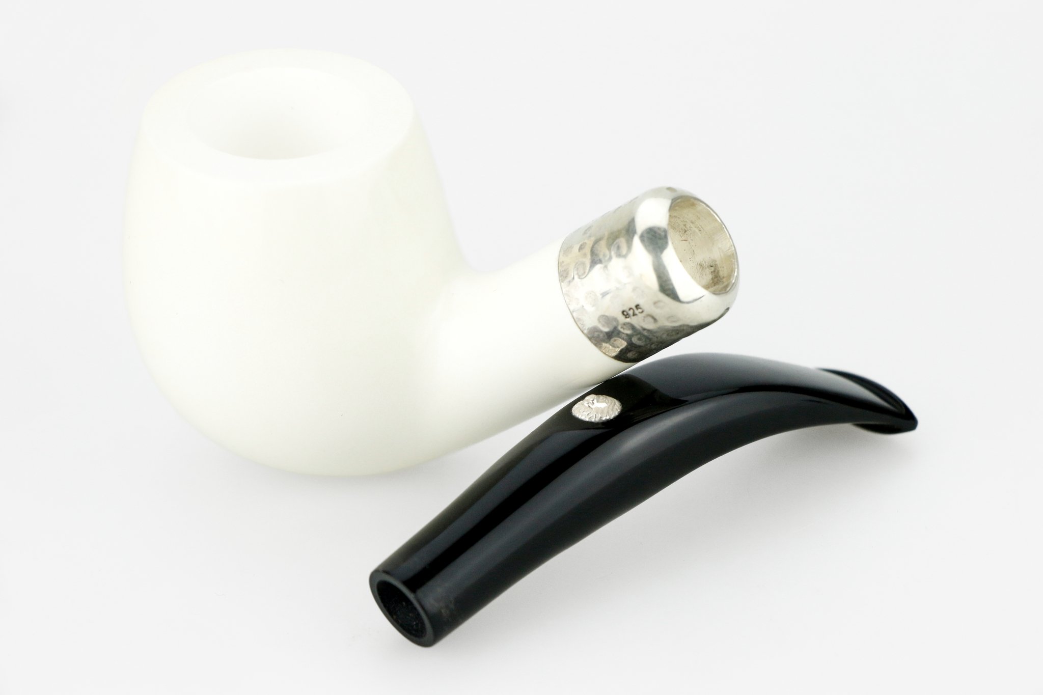 Barling Ivory (Meerschaum) Army Bent smooth (15858) (interne Nr. 27)_05